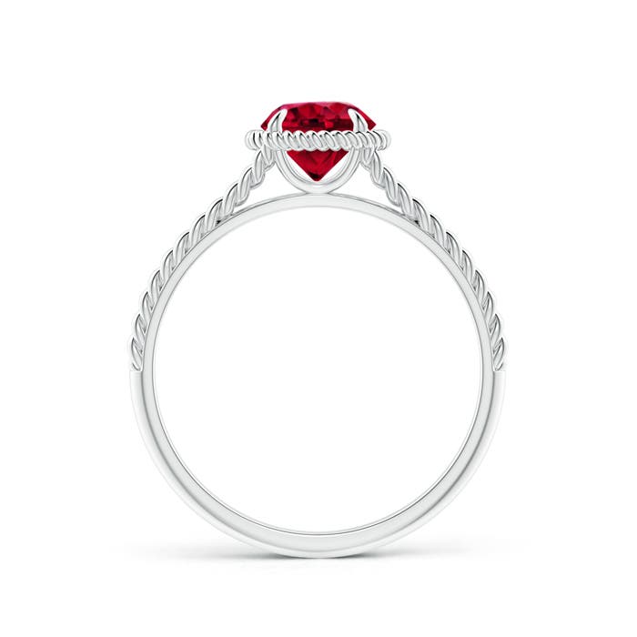 AAAA - Garnet / 1 CT / 14 KT White Gold