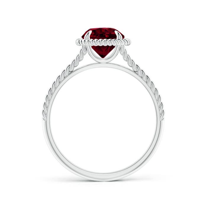 A - Garnet / 1.5 CT / 14 KT White Gold