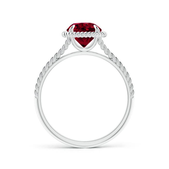 AA - Garnet / 1.5 CT / 14 KT White Gold