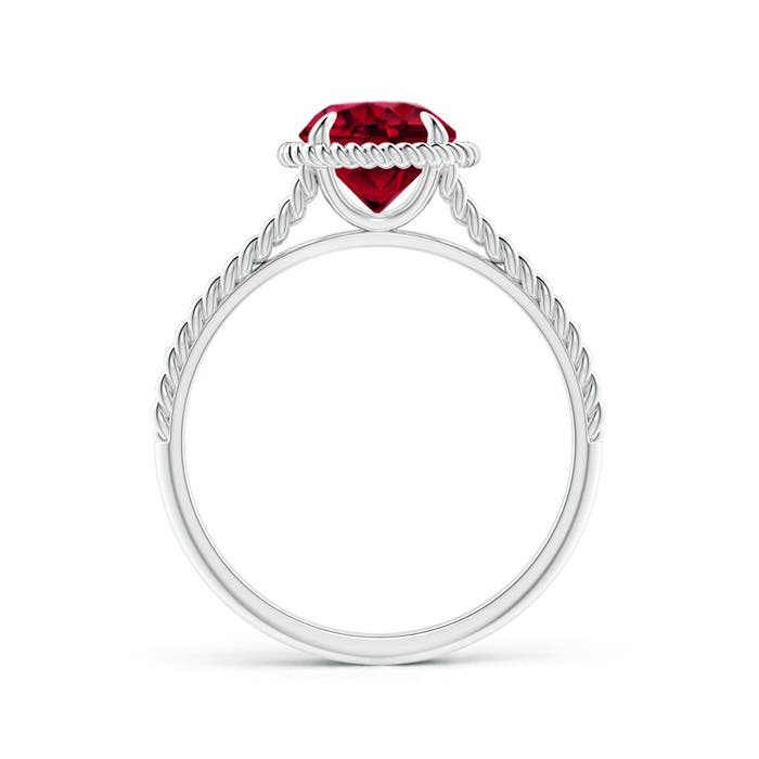 AAA - Garnet / 1.5 CT / 14 KT White Gold