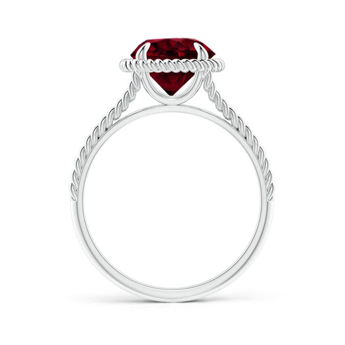 A - Garnet / 2.2 CT / 14 KT White Gold