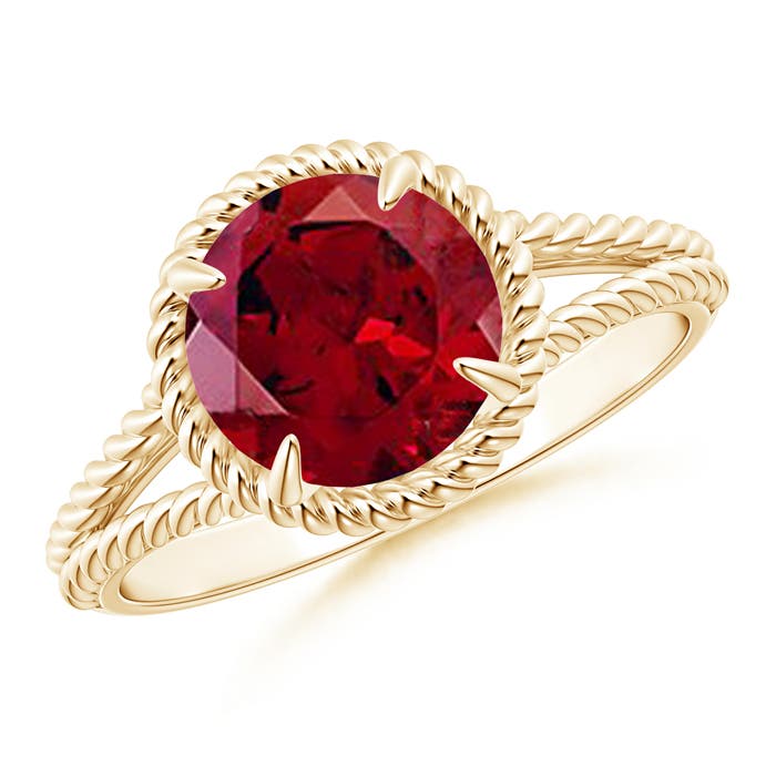 AAAA - Garnet / 2.2 CT / 14 KT Yellow Gold