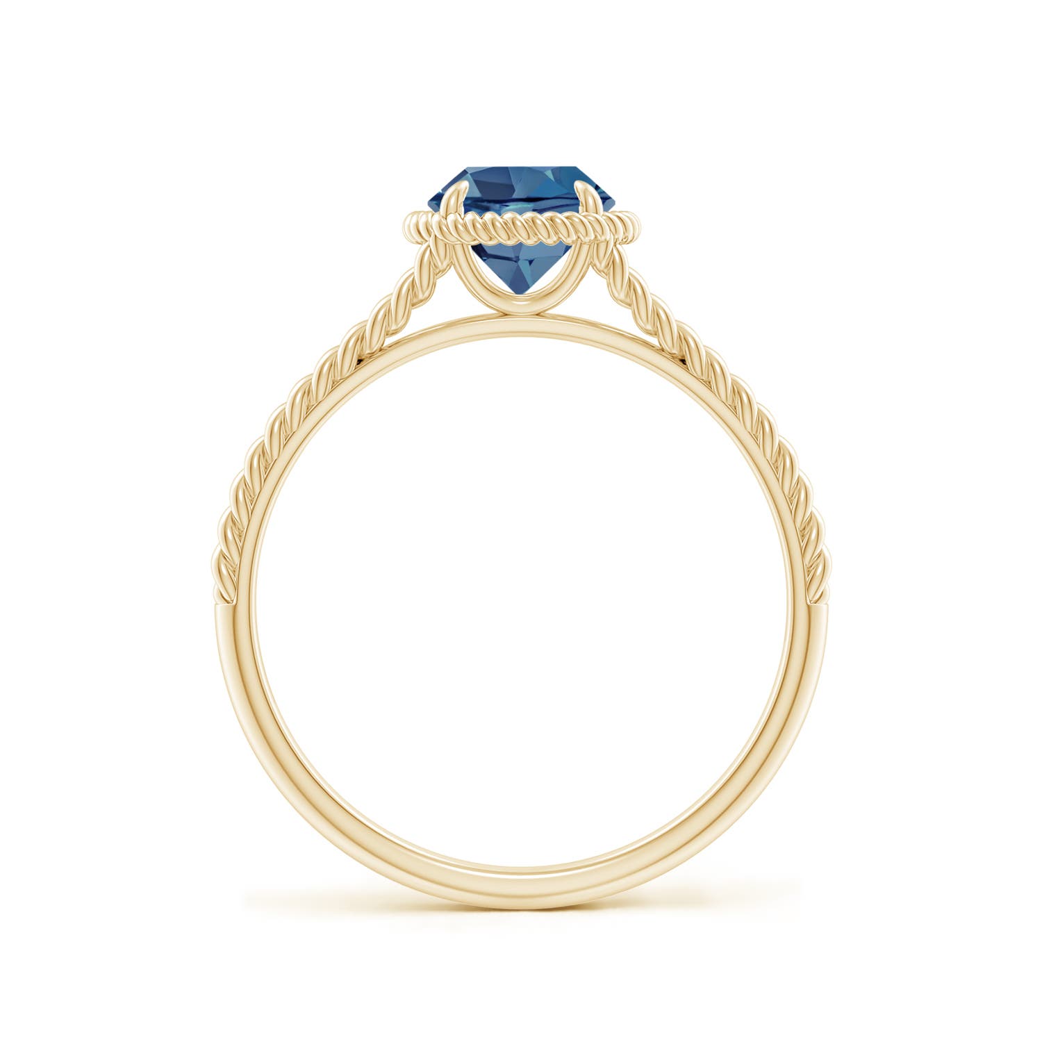 A - London Blue Topaz / 0.95 CT / 14 KT Yellow Gold