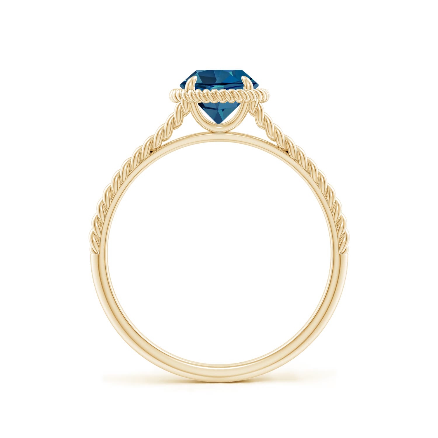 AAA - London Blue Topaz / 0.95 CT / 14 KT Yellow Gold