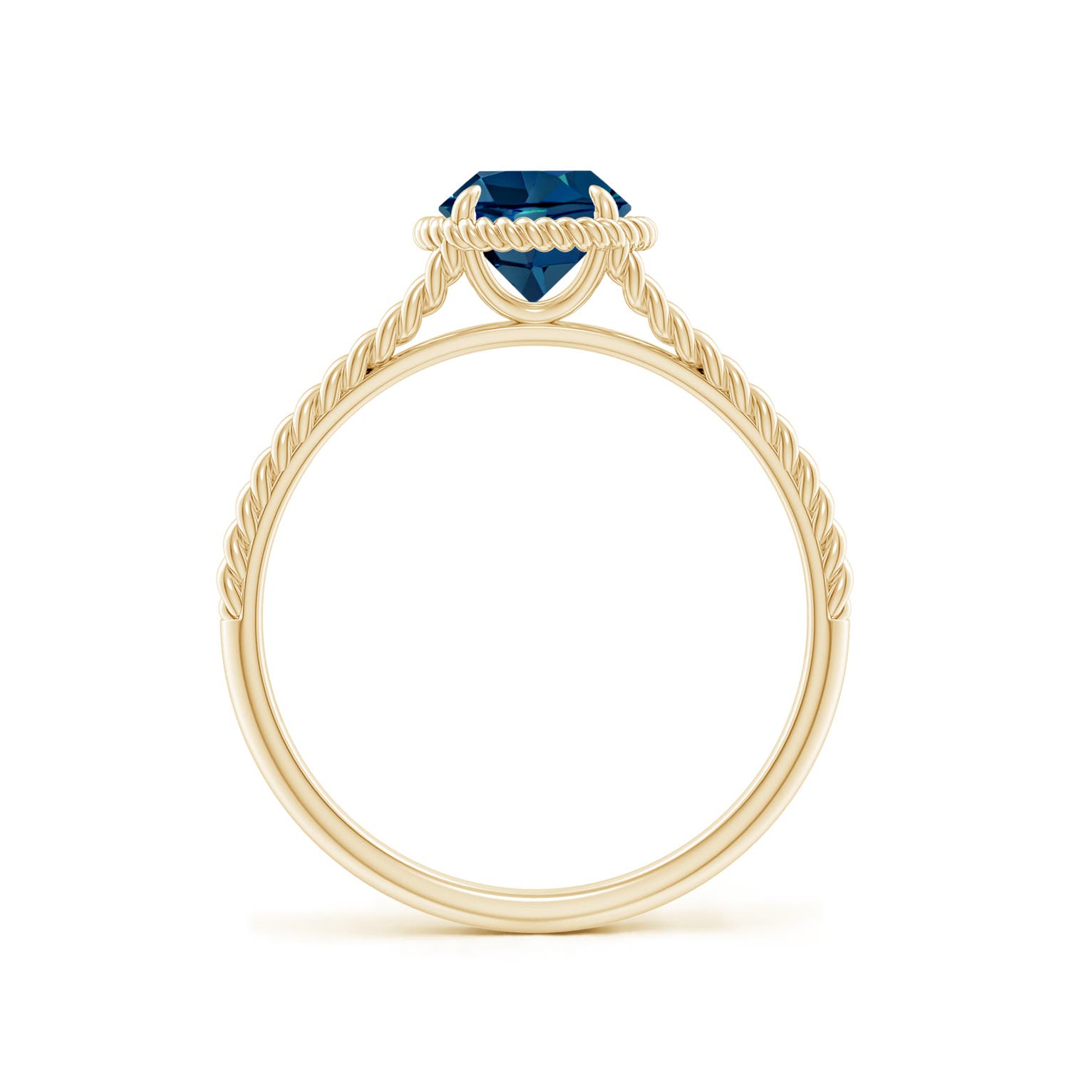 AAAA - London Blue Topaz / 0.95 CT / 14 KT Yellow Gold