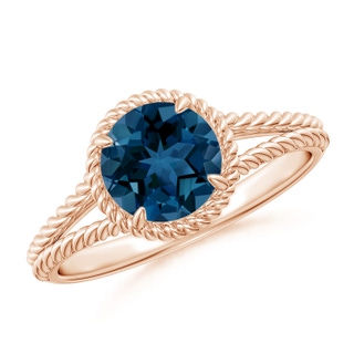 Round AAA London Blue Topaz