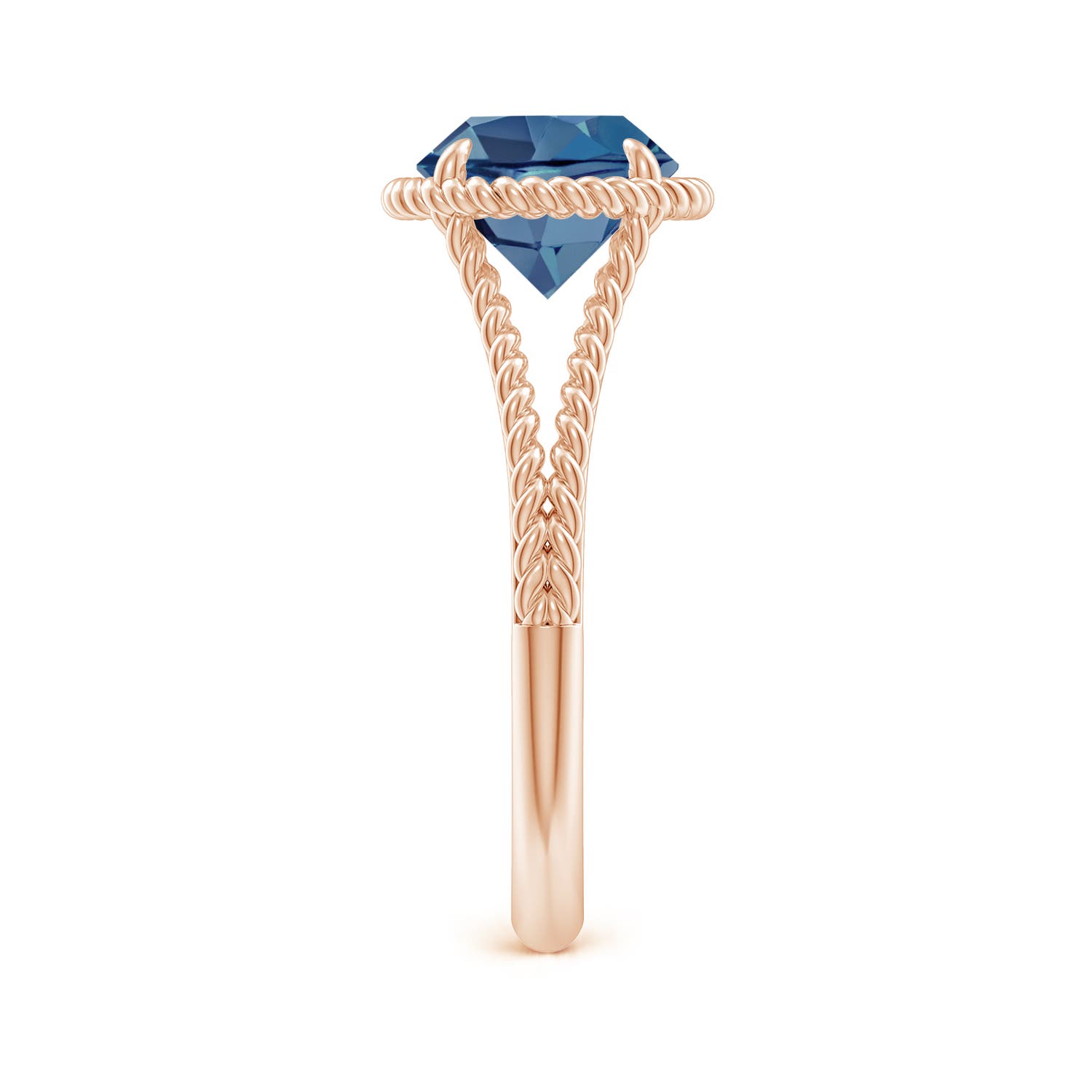 A - London Blue Topaz / 2.35 CT / 14 KT Rose Gold