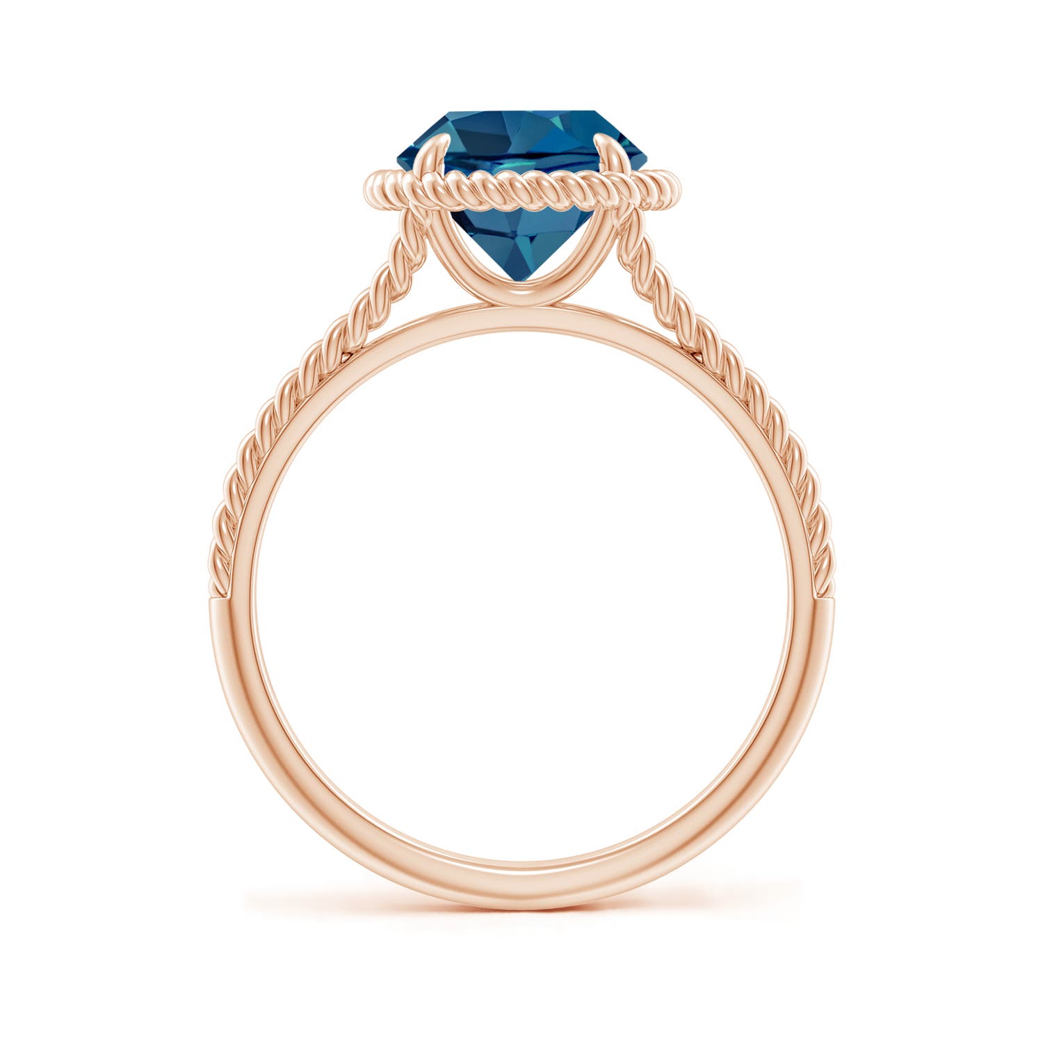 AAA - London Blue Topaz / 2.35 CT / 14 KT Rose Gold