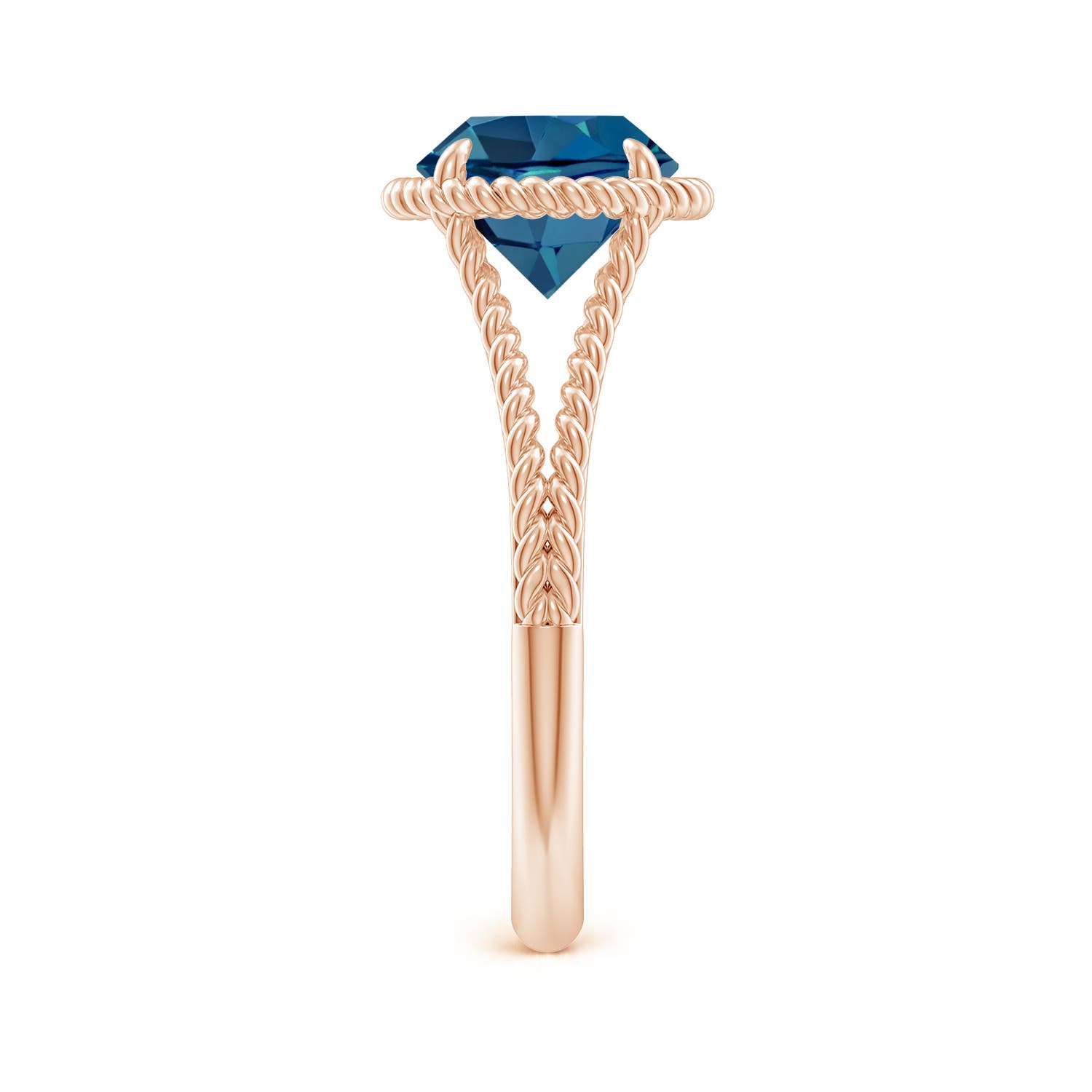 AAA - London Blue Topaz / 2.35 CT / 14 KT Rose Gold