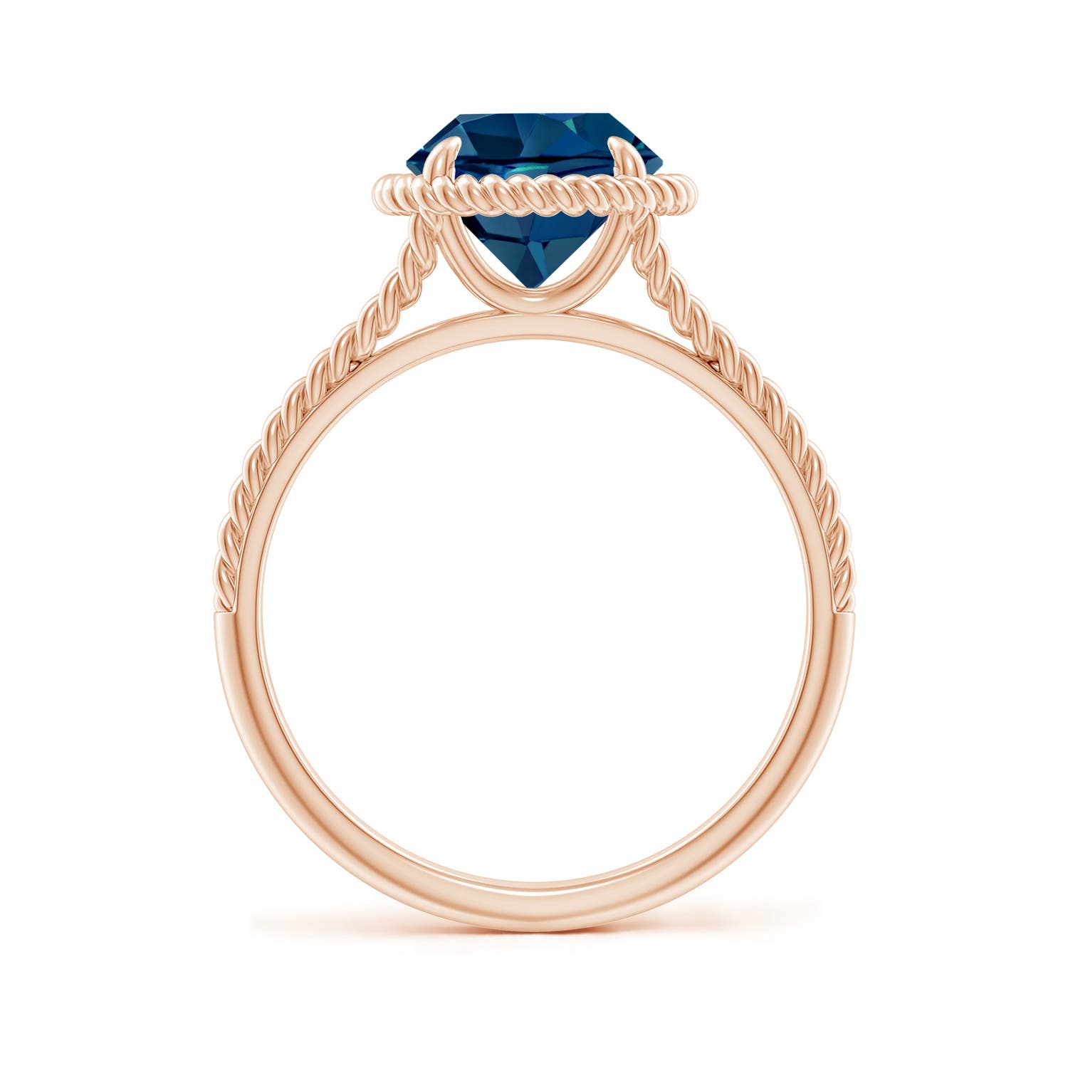 AAAA - London Blue Topaz / 2.35 CT / 14 KT Rose Gold