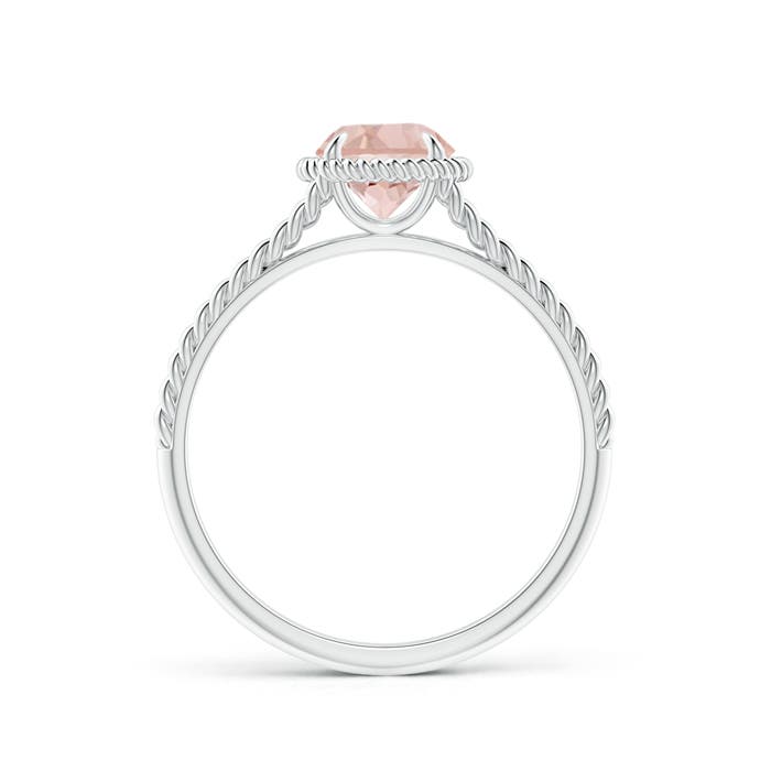 AAA - Morganite / 0.7 CT / 14 KT White Gold