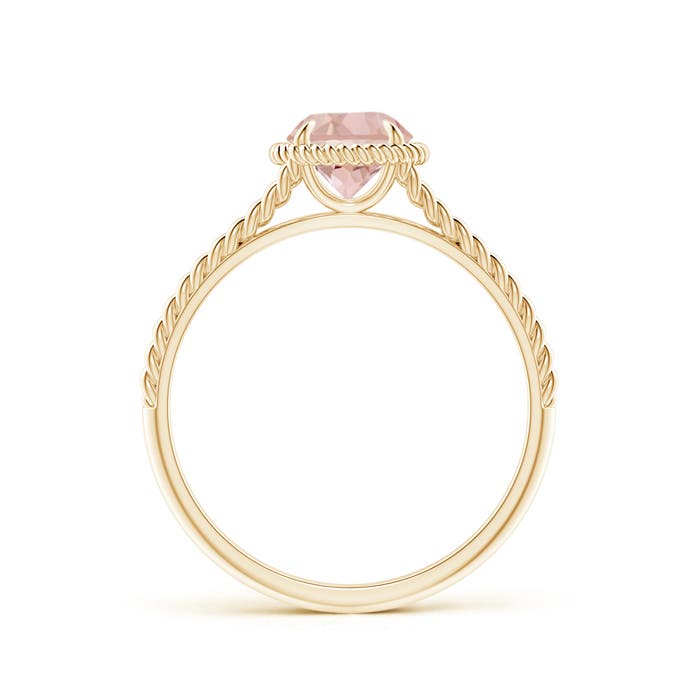 AAAA - Morganite / 0.7 CT / 14 KT Yellow Gold