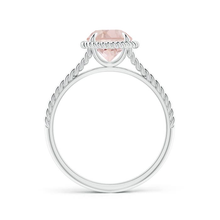 AA - Morganite / 1.1 CT / 14 KT White Gold