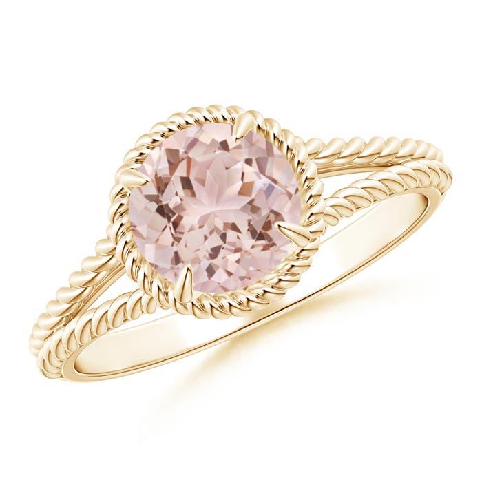 AAA - Morganite / 1.1 CT / 14 KT Yellow Gold