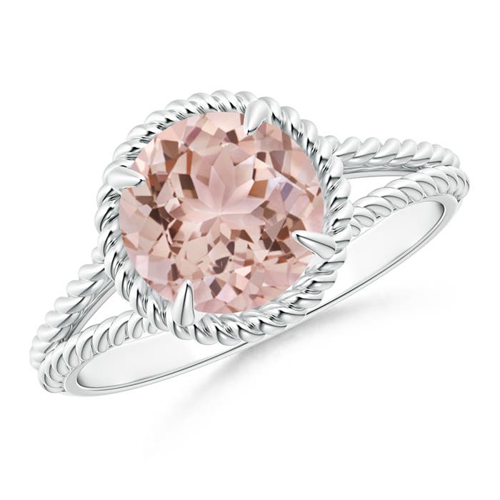 AAA - Morganite / 1.65 CT / 14 KT White Gold