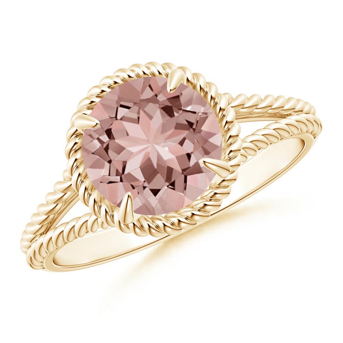 AAAA - Morganite / 1.65 CT / 14 KT Yellow Gold