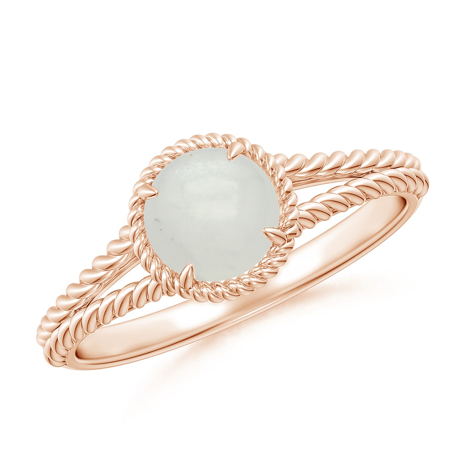 A - Moonstone / 0.8 CT / 14 KT Rose Gold