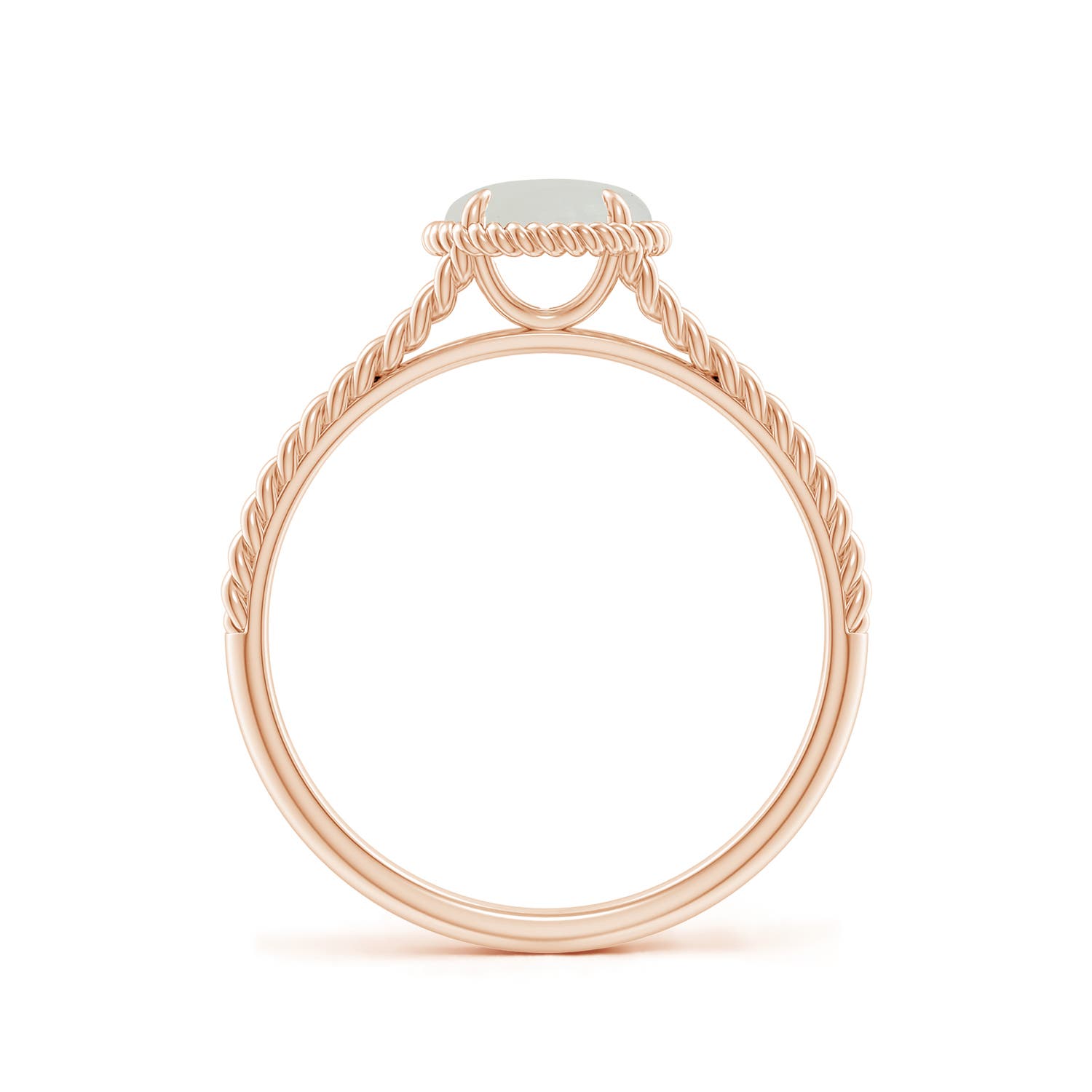 A - Moonstone / 0.8 CT / 14 KT Rose Gold