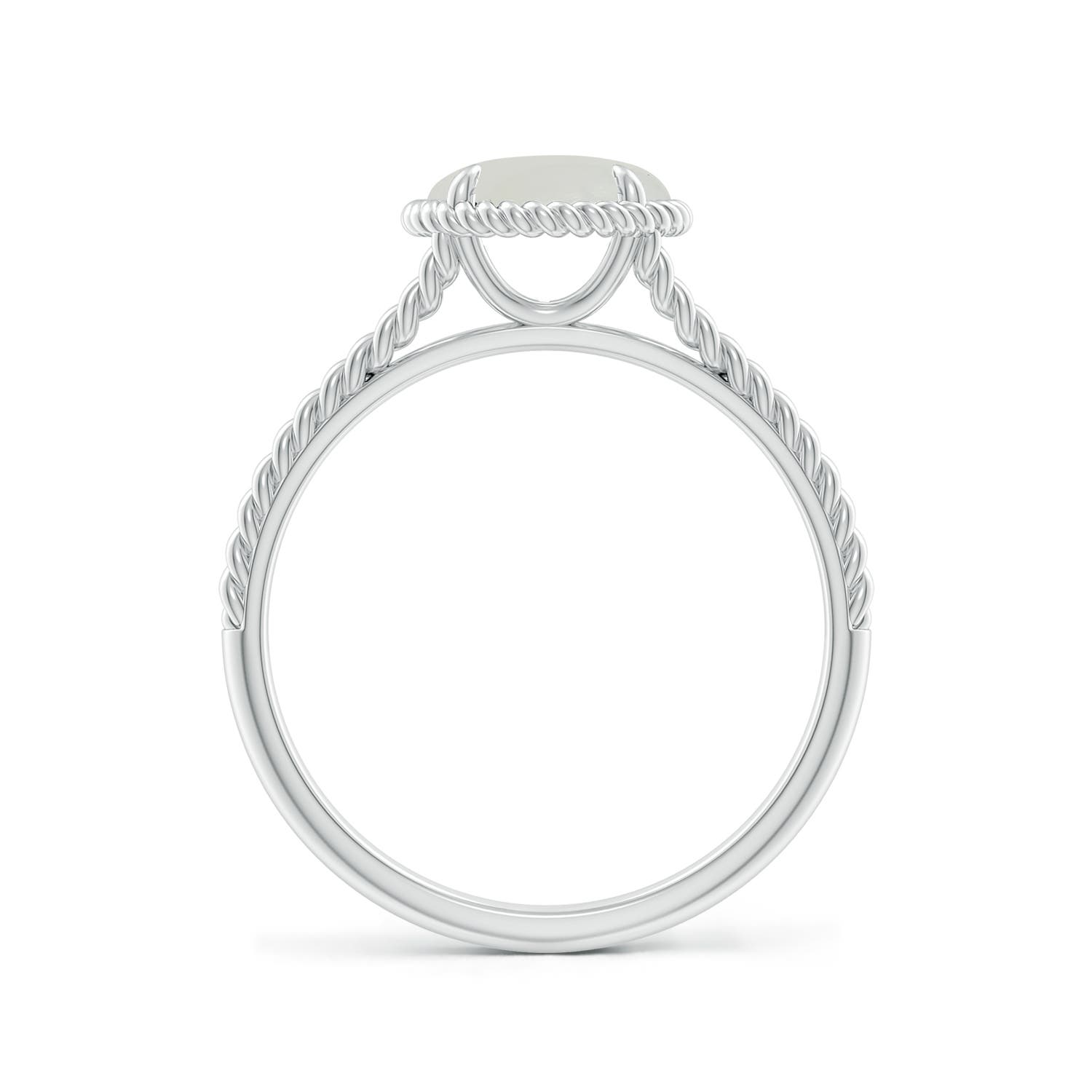 A - Moonstone / 1.25 CT / 14 KT White Gold