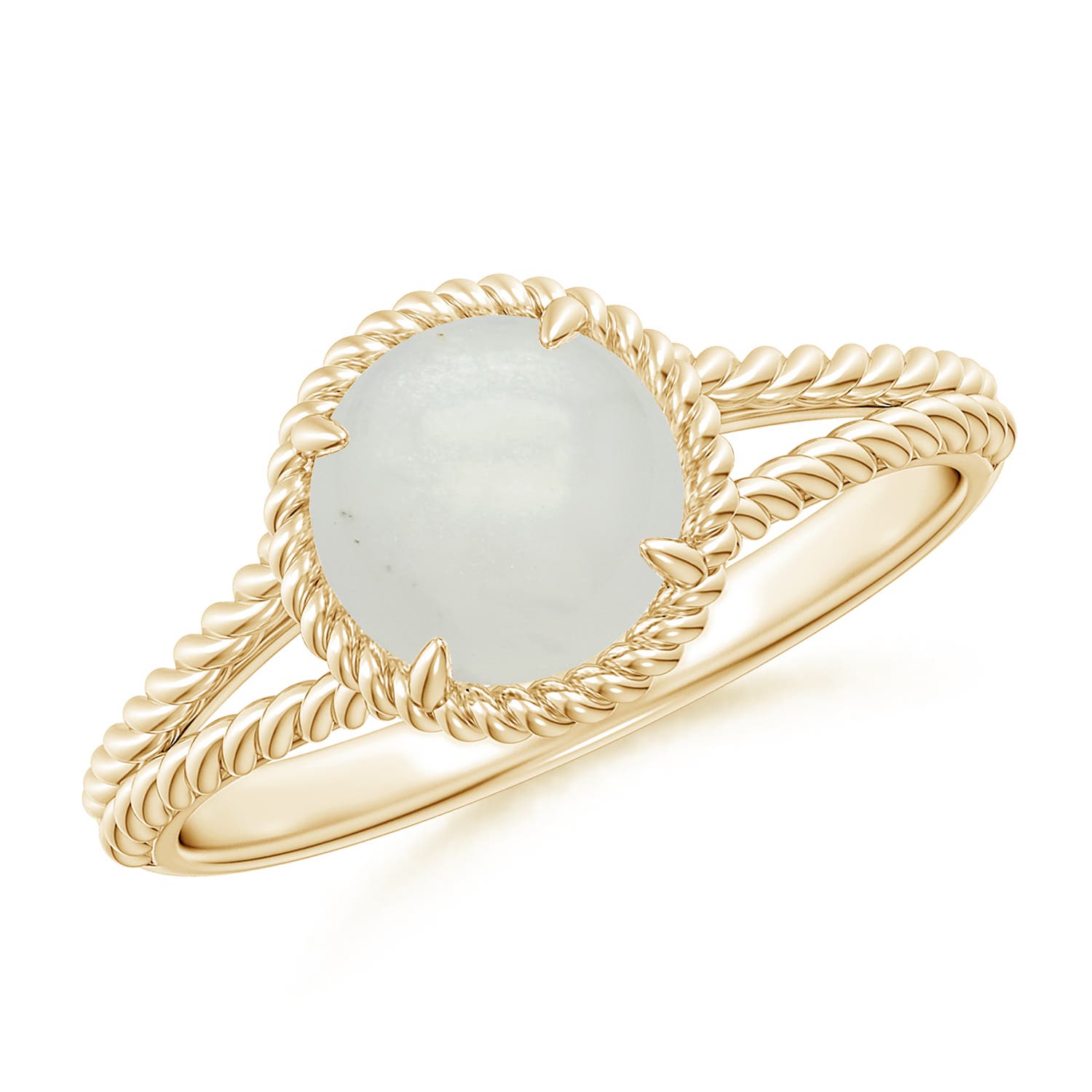 A - Moonstone / 1.25 CT / 14 KT Yellow Gold