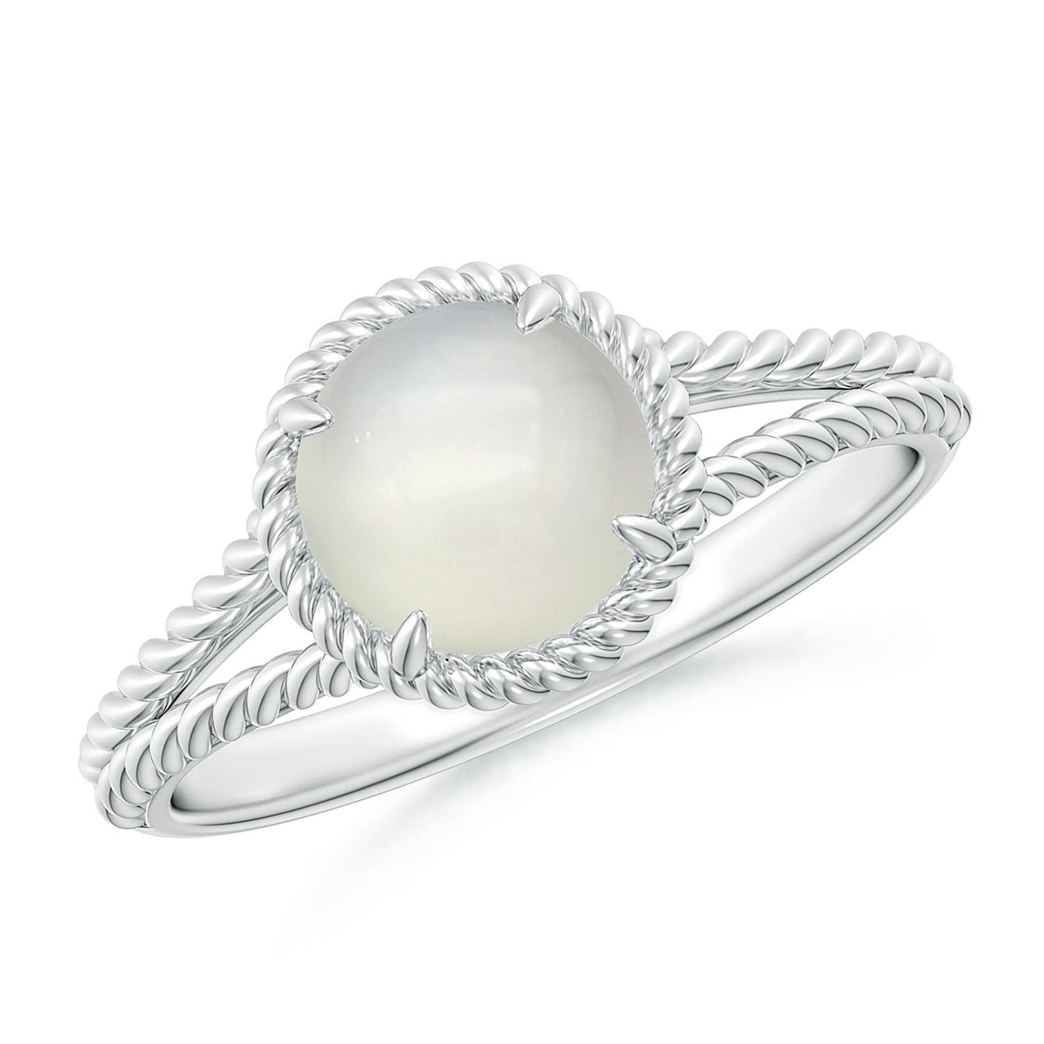 AAA - Moonstone / 1.25 CT / 14 KT White Gold