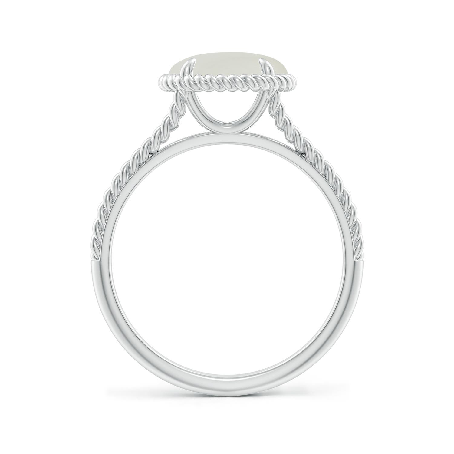 AAAA - Moonstone / 1.9 CT / 14 KT White Gold