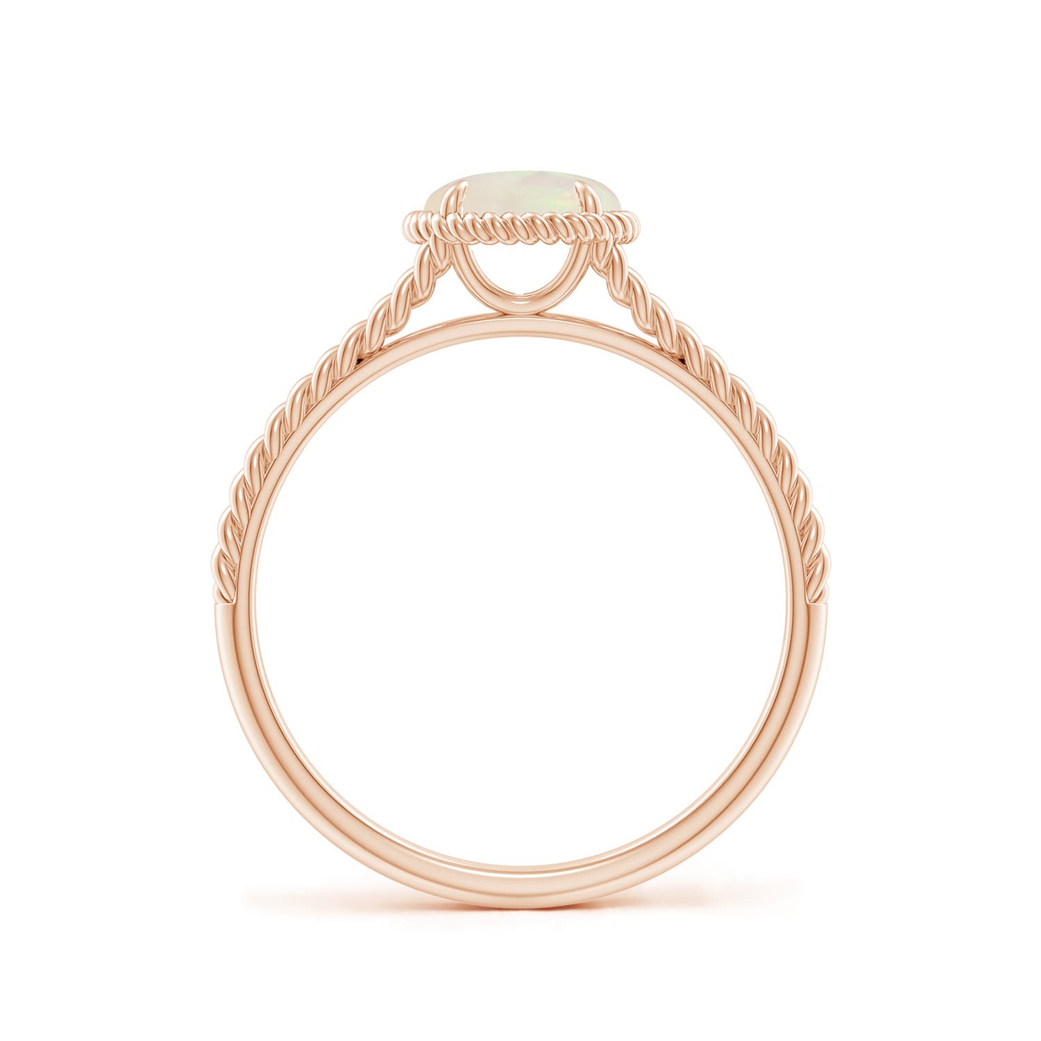 A - Opal / 0.5 CT / 14 KT Rose Gold