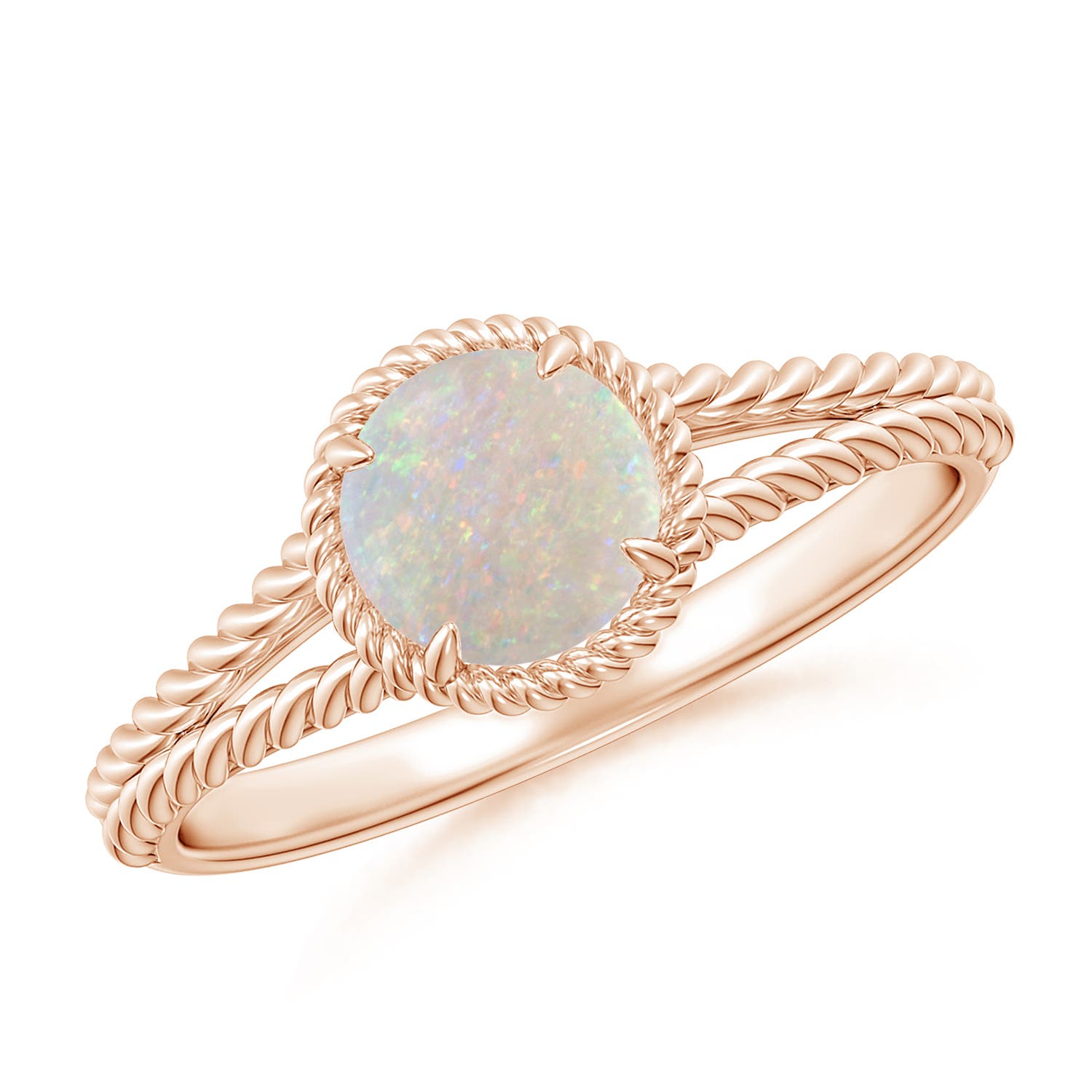 AA - Opal / 0.5 CT / 14 KT Rose Gold