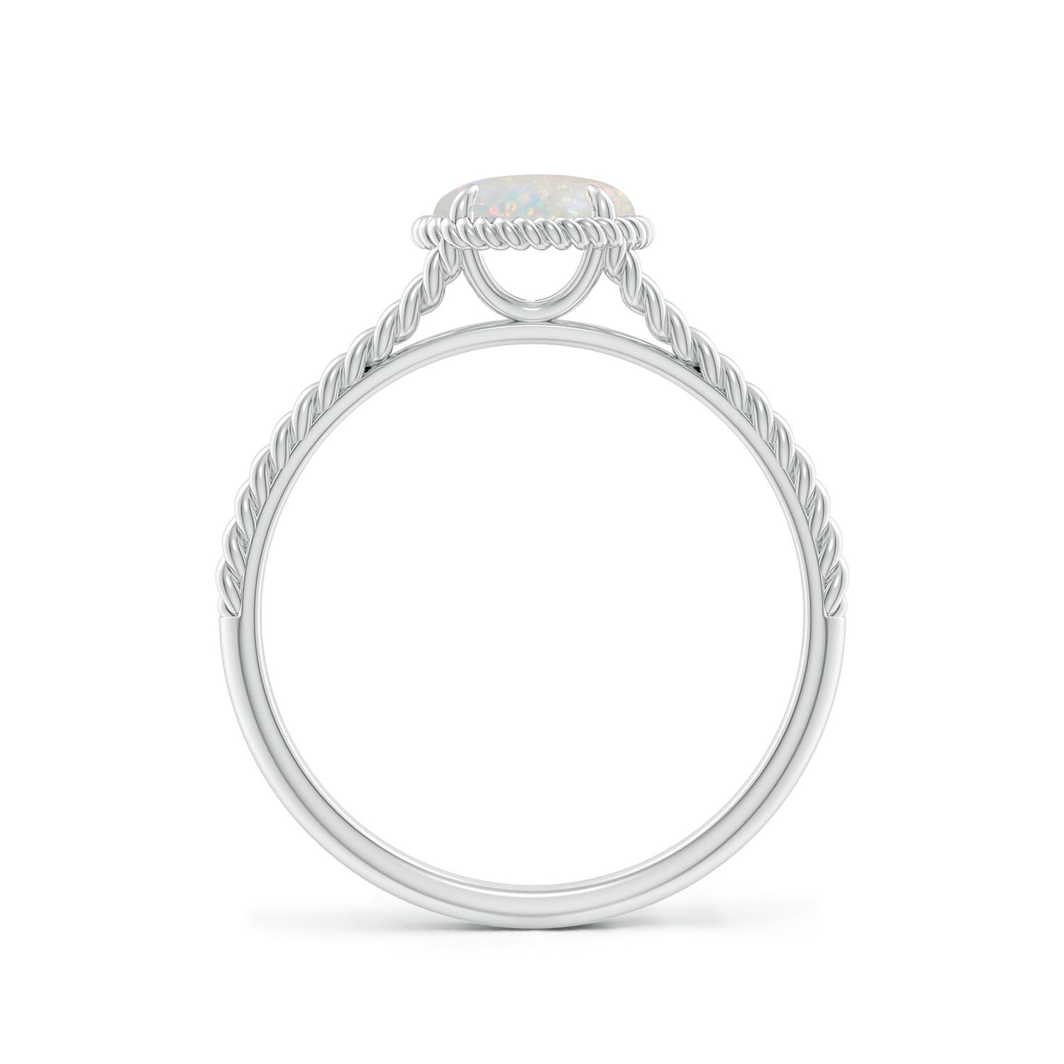 AA - Opal / 0.5 CT / 14 KT White Gold