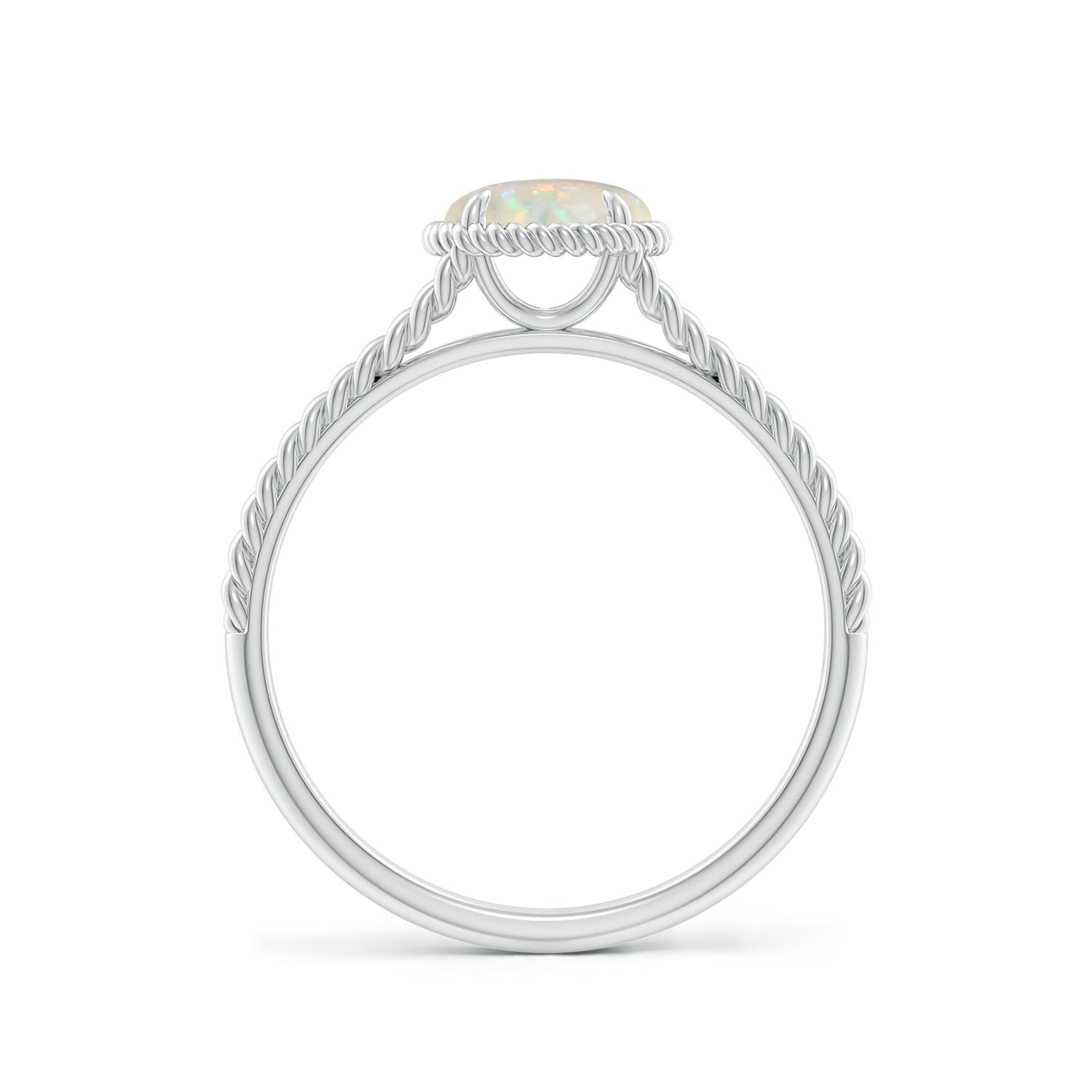 AAA - Opal / 0.5 CT / 14 KT White Gold