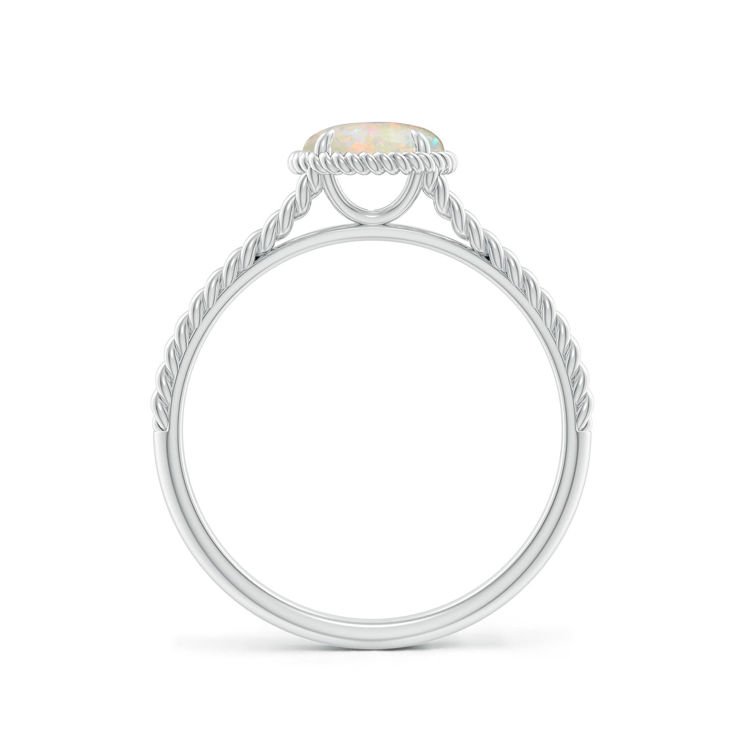 AAAA - Opal / 0.5 CT / 14 KT White Gold