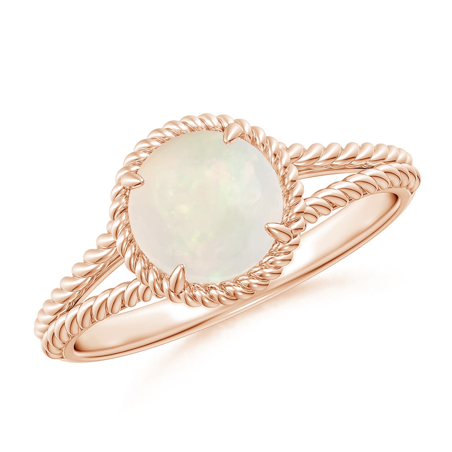 A - Opal / 0.75 CT / 14 KT Rose Gold