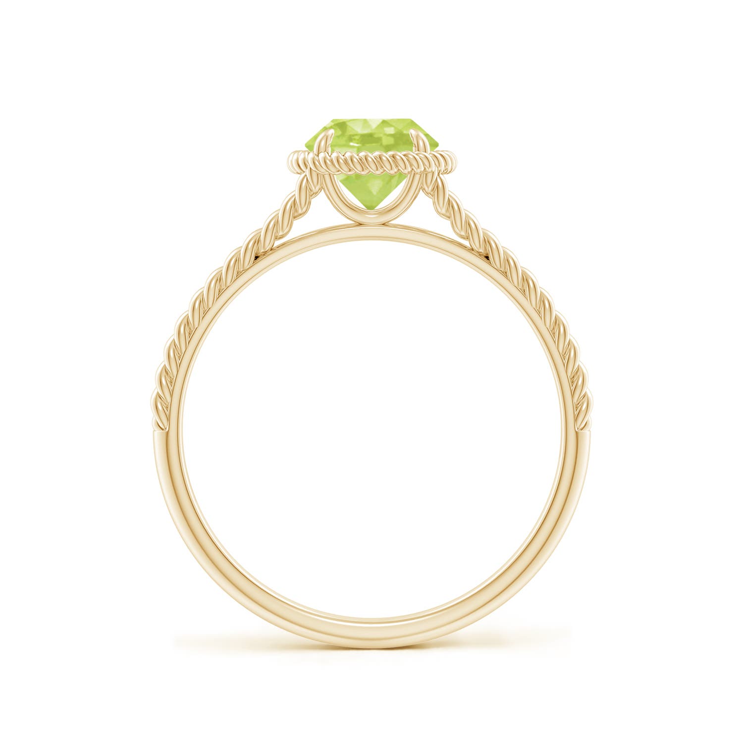 A - Peridot / 0.95 CT / 14 KT Yellow Gold