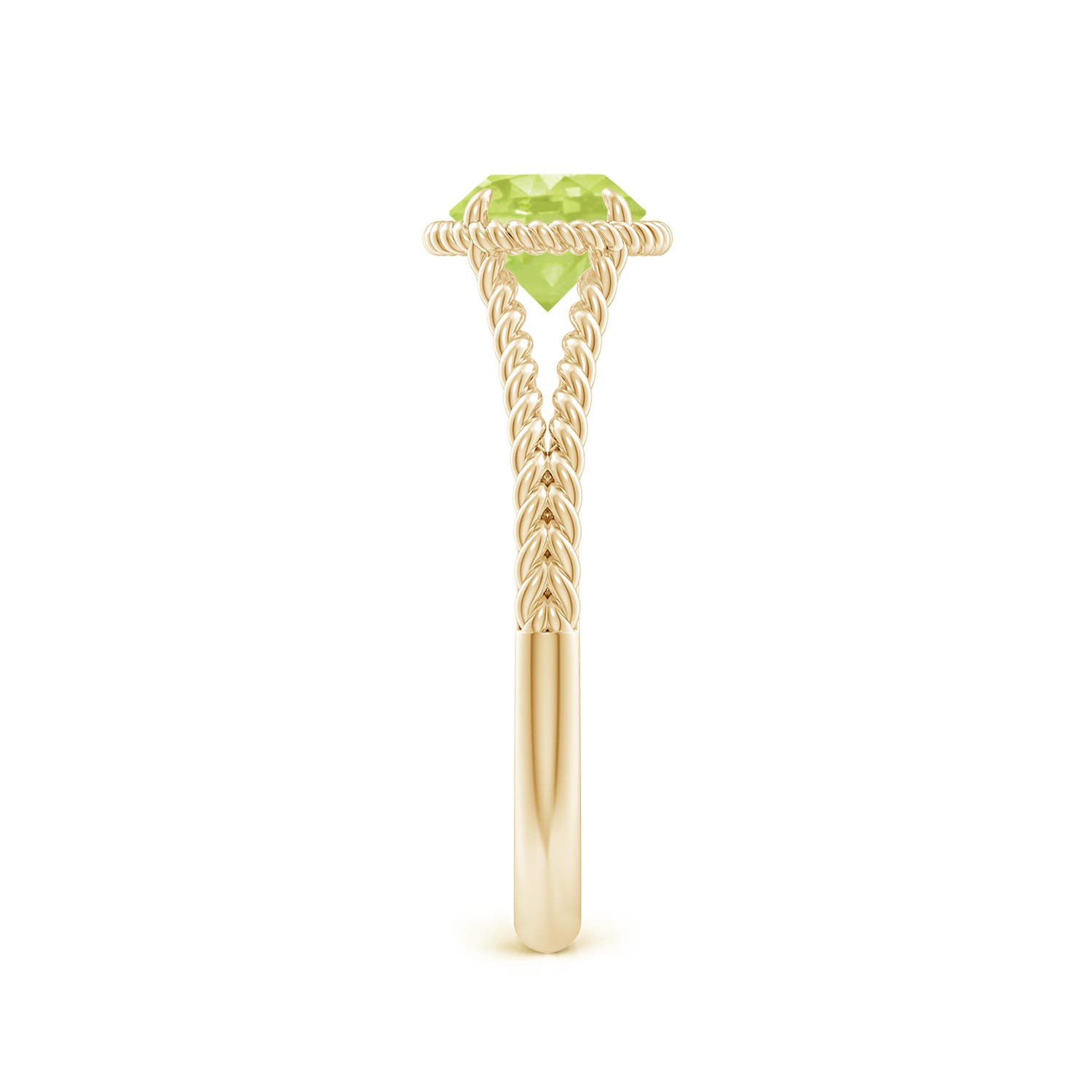 A - Peridot / 0.95 CT / 14 KT Yellow Gold