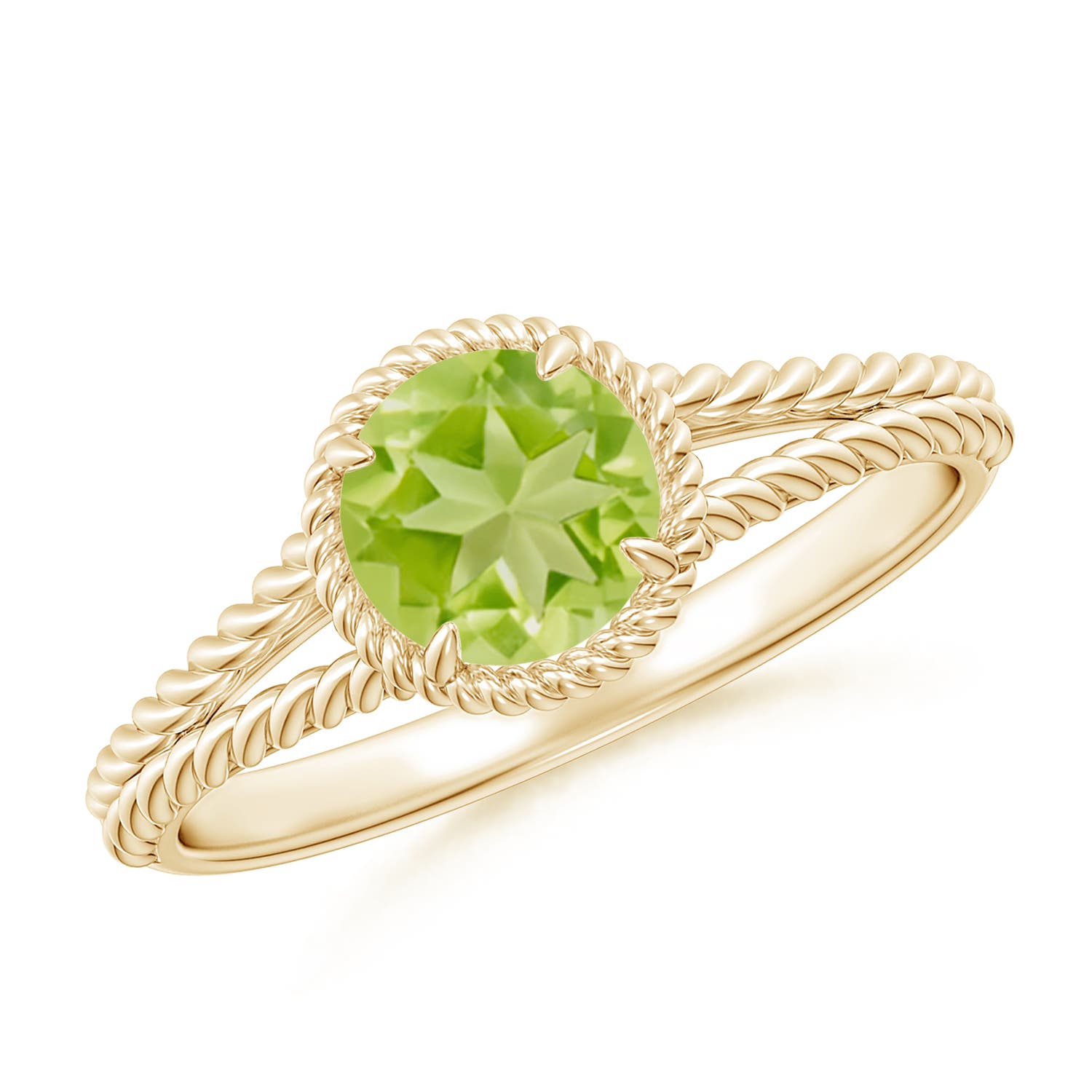 AA - Peridot / 0.95 CT / 14 KT Yellow Gold