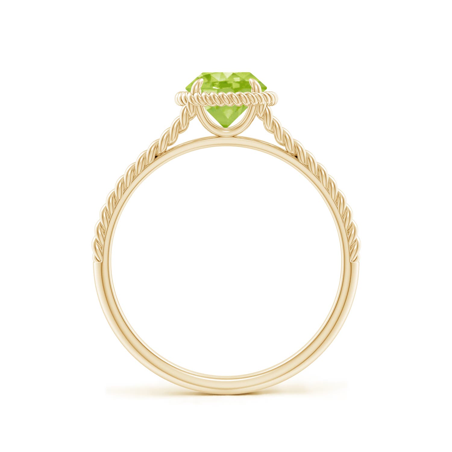 AA - Peridot / 0.95 CT / 14 KT Yellow Gold