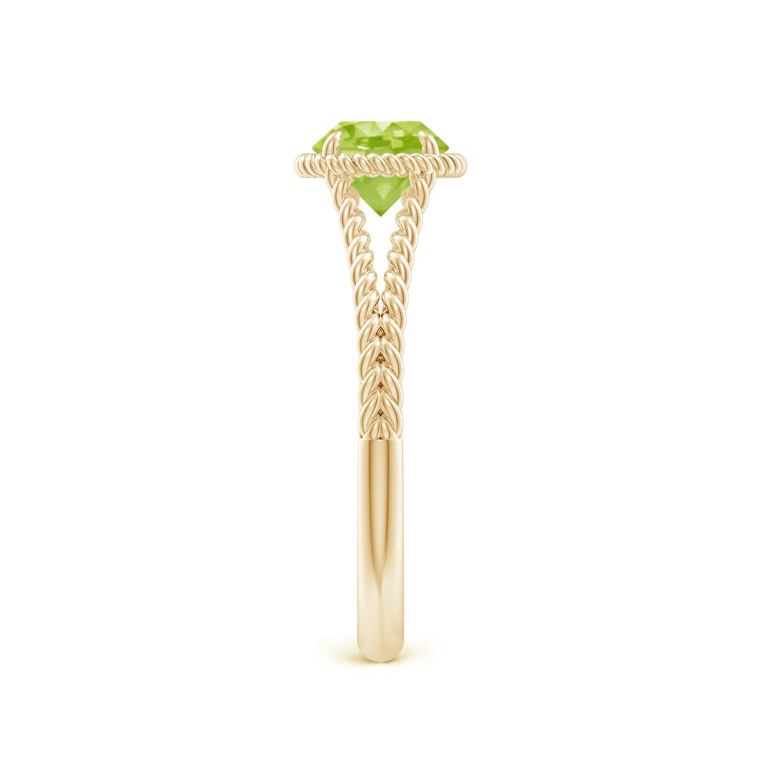 AA - Peridot / 0.95 CT / 14 KT Yellow Gold