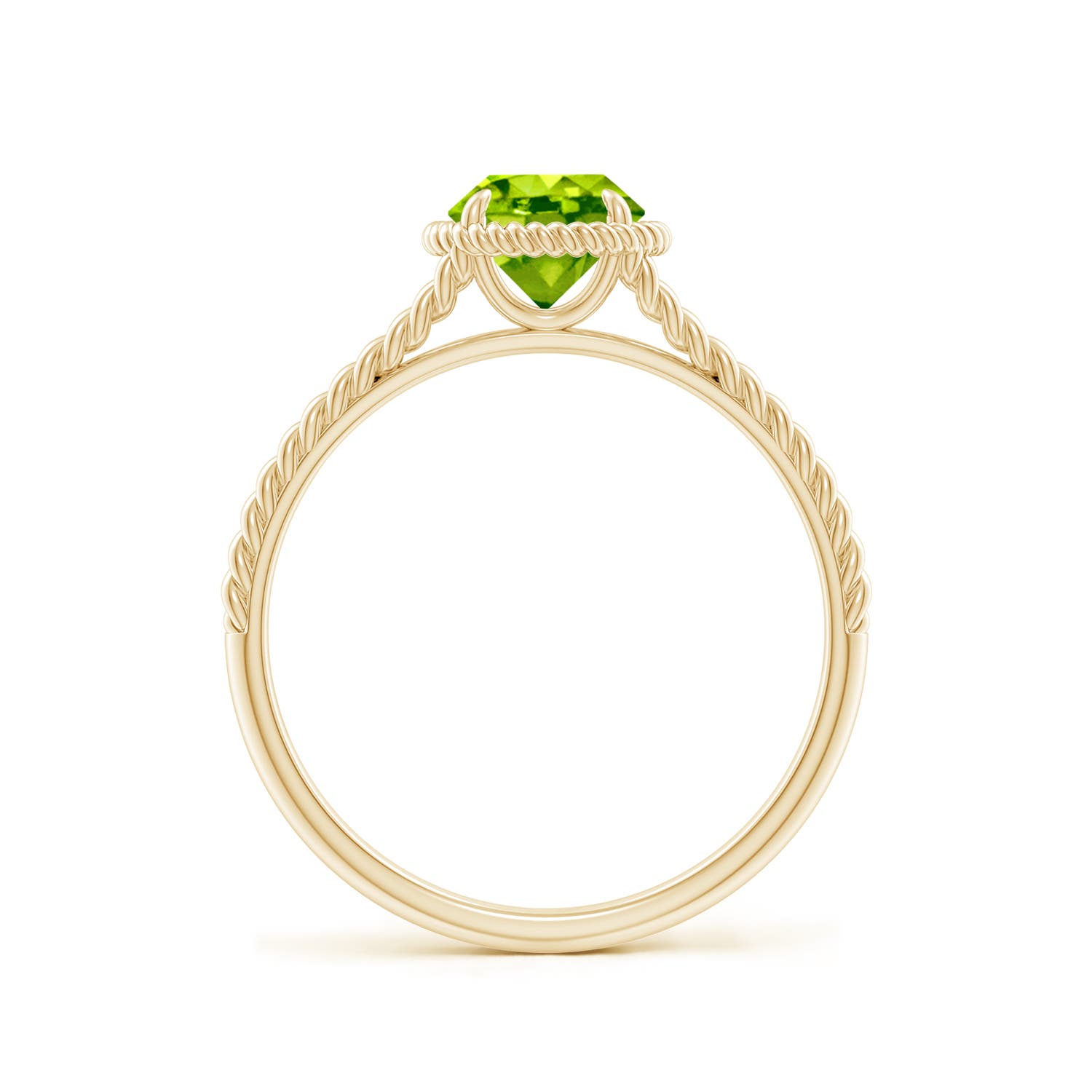 AAA - Peridot / 0.95 CT / 14 KT Yellow Gold