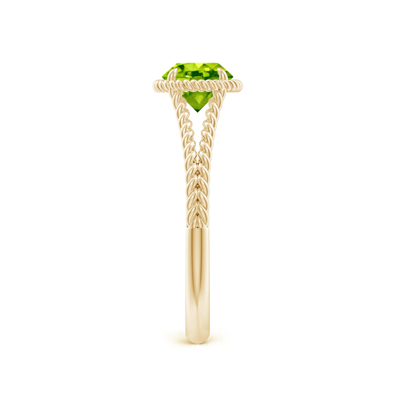 AAA - Peridot / 0.95 CT / 14 KT Yellow Gold