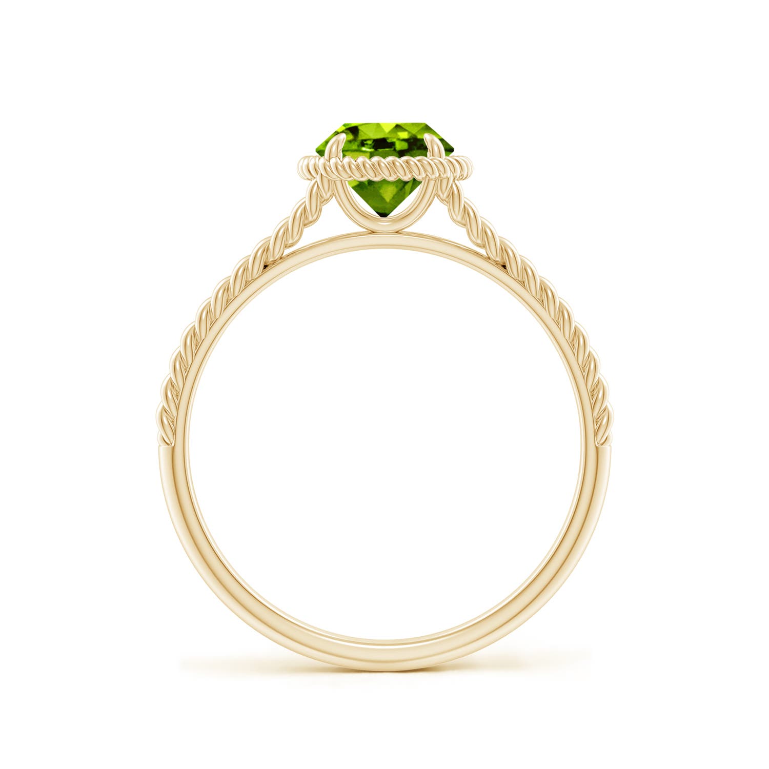 AAAA - Peridot / 0.95 CT / 14 KT Yellow Gold