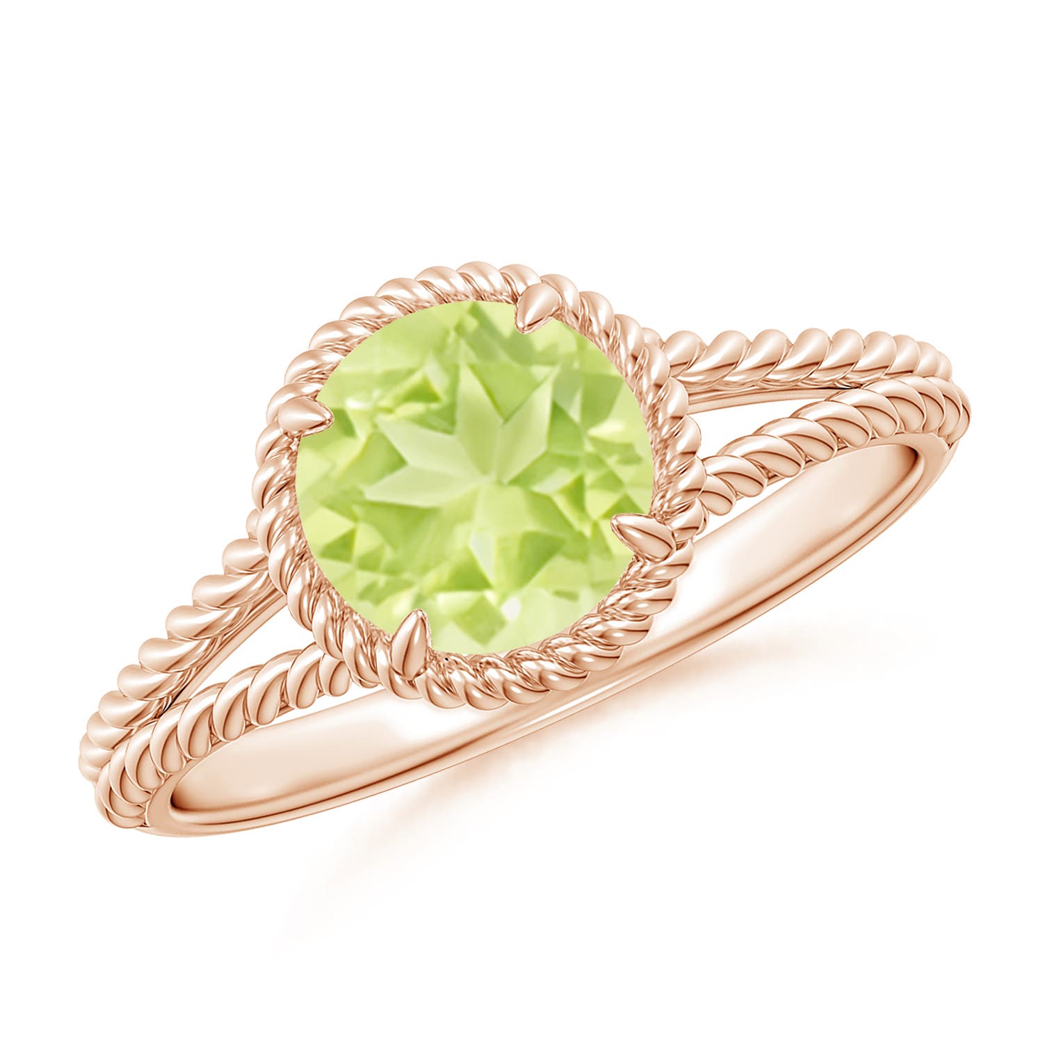 A - Peridot / 1.4 CT / 14 KT Rose Gold