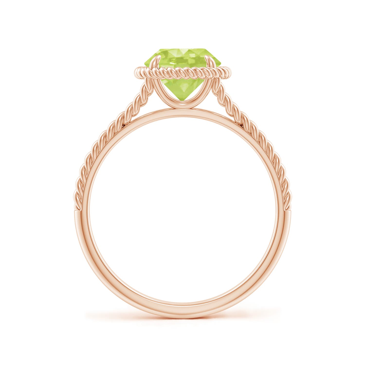 A - Peridot / 1.4 CT / 14 KT Rose Gold