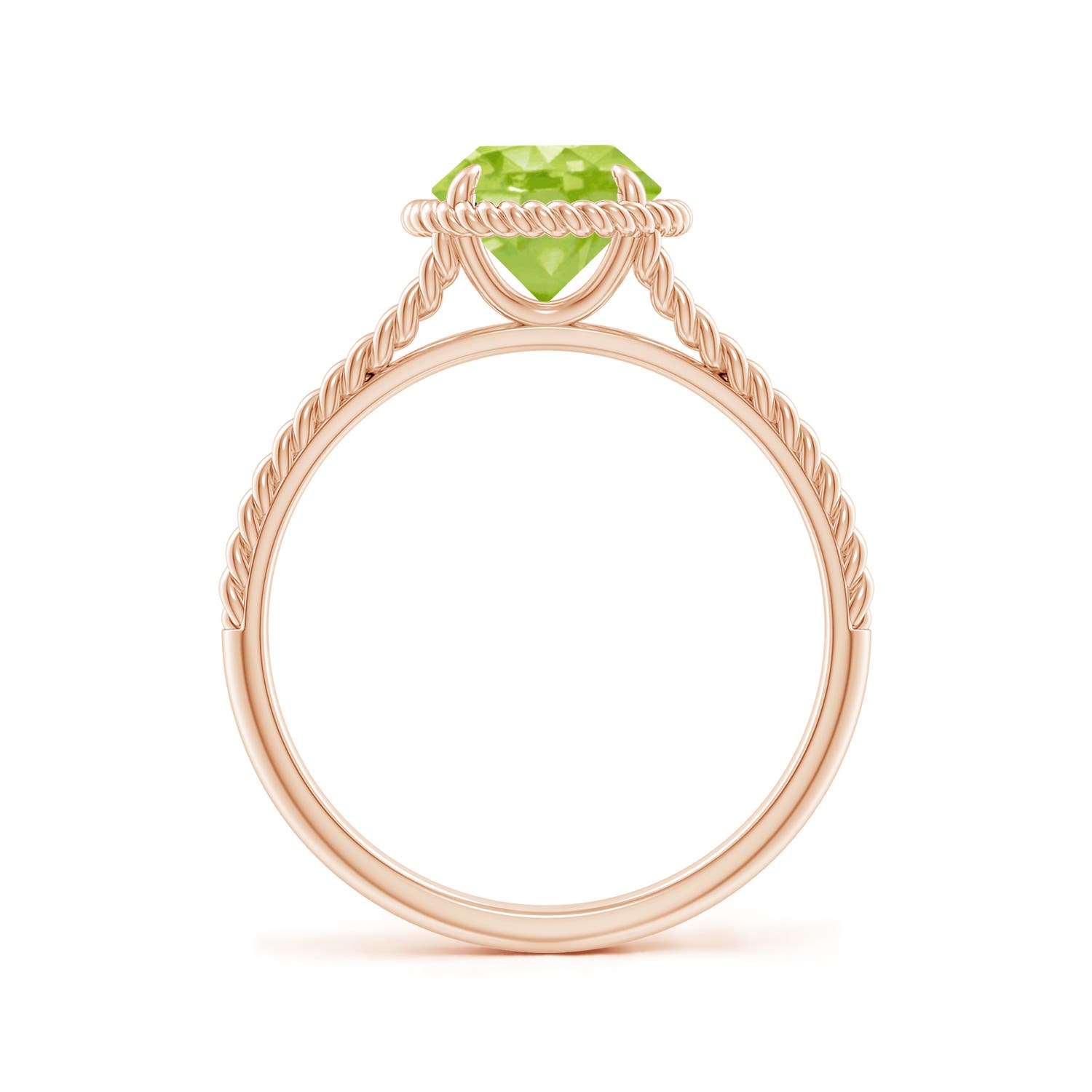 AA - Peridot / 1.4 CT / 14 KT Rose Gold