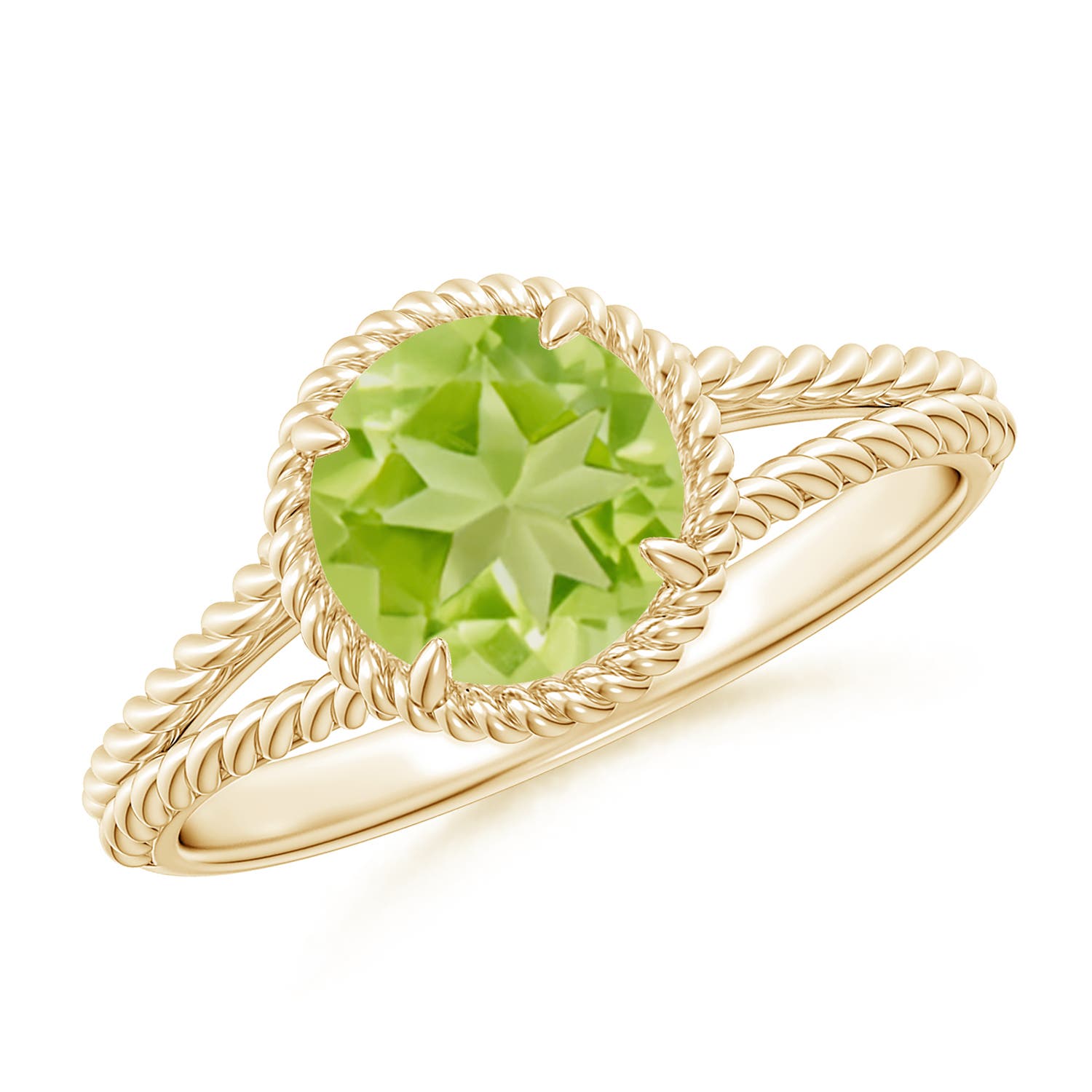 AA - Peridot / 1.4 CT / 14 KT Yellow Gold