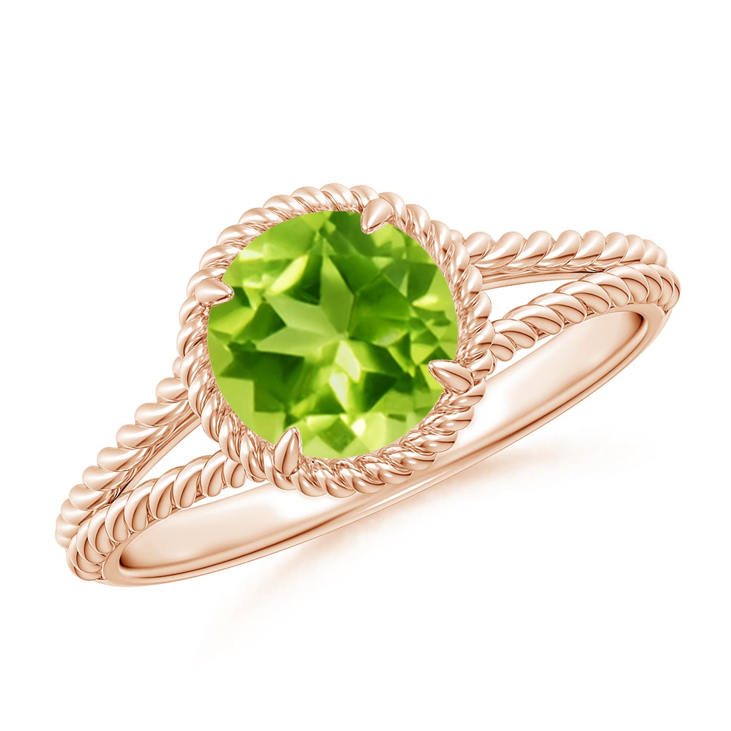 AAA - Peridot / 1.4 CT / 14 KT Rose Gold