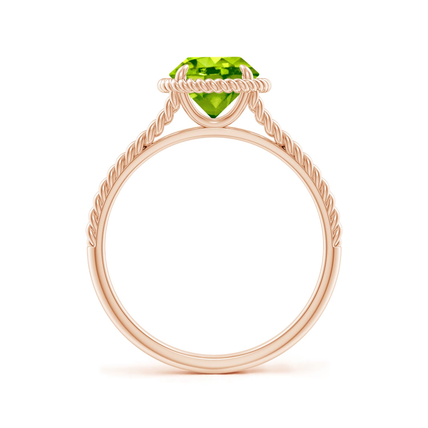 AAA - Peridot / 1.4 CT / 14 KT Rose Gold