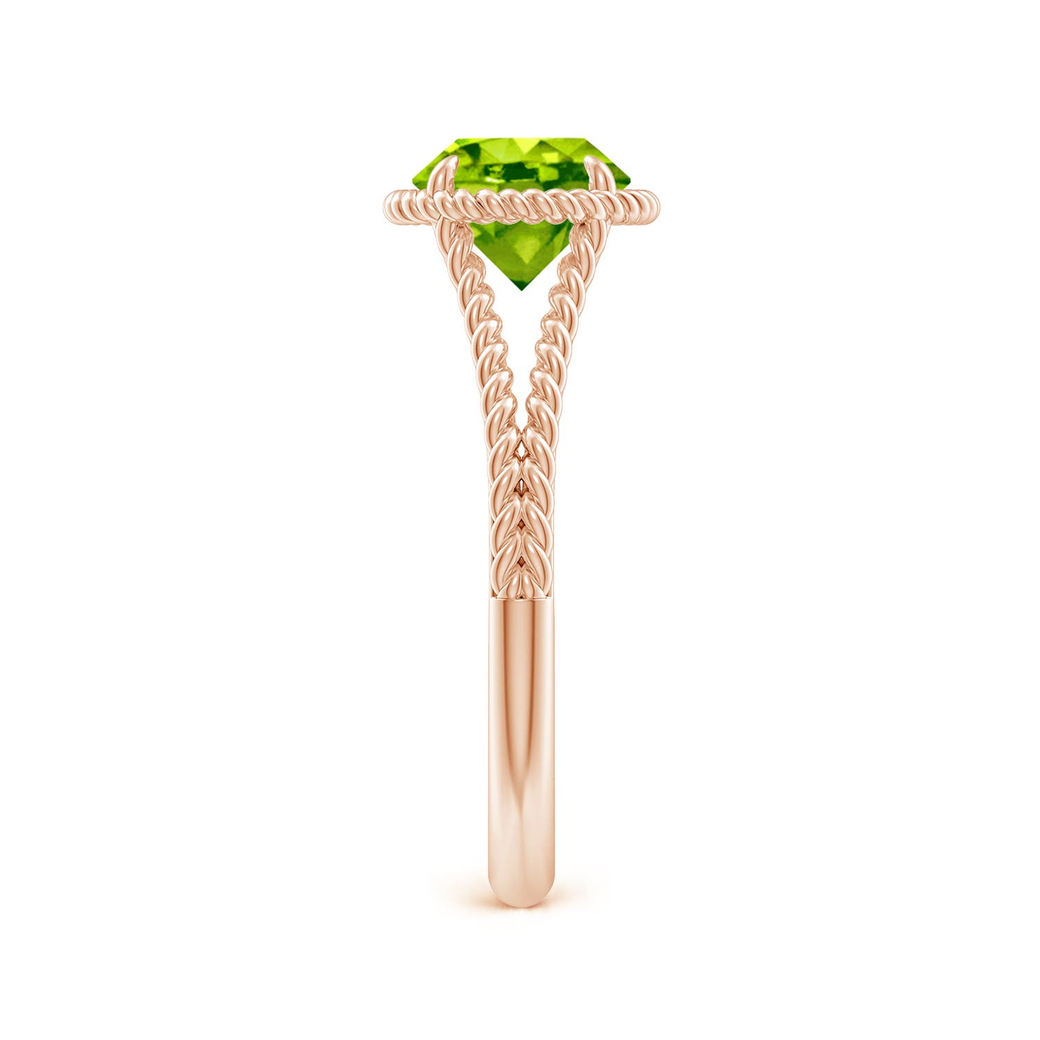 AAA - Peridot / 1.4 CT / 14 KT Rose Gold