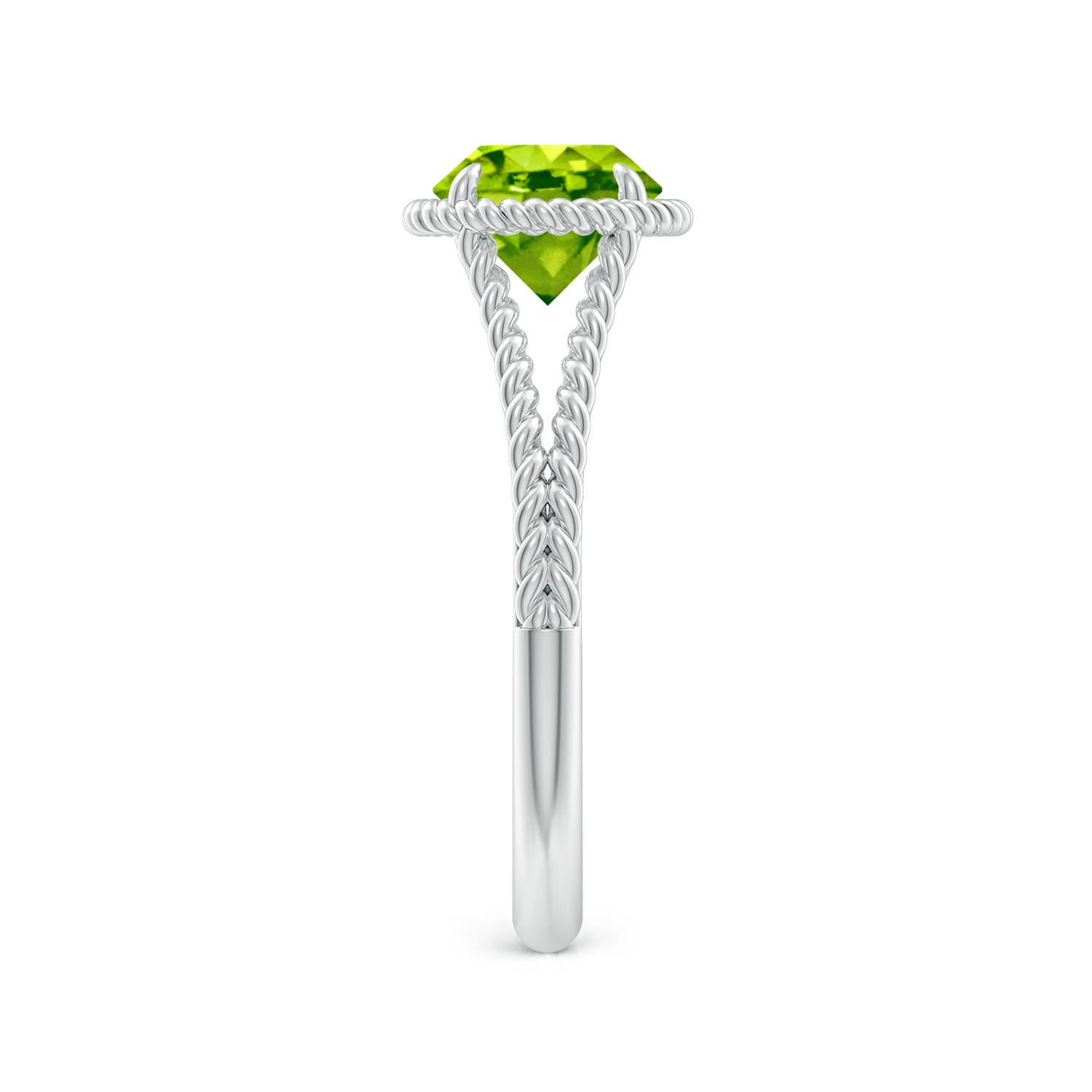 AAA - Peridot / 1.4 CT / 14 KT White Gold