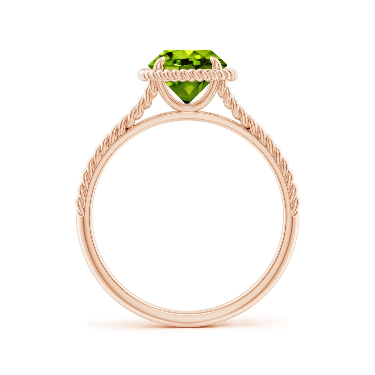 AAAA - Peridot / 1.4 CT / 14 KT Rose Gold