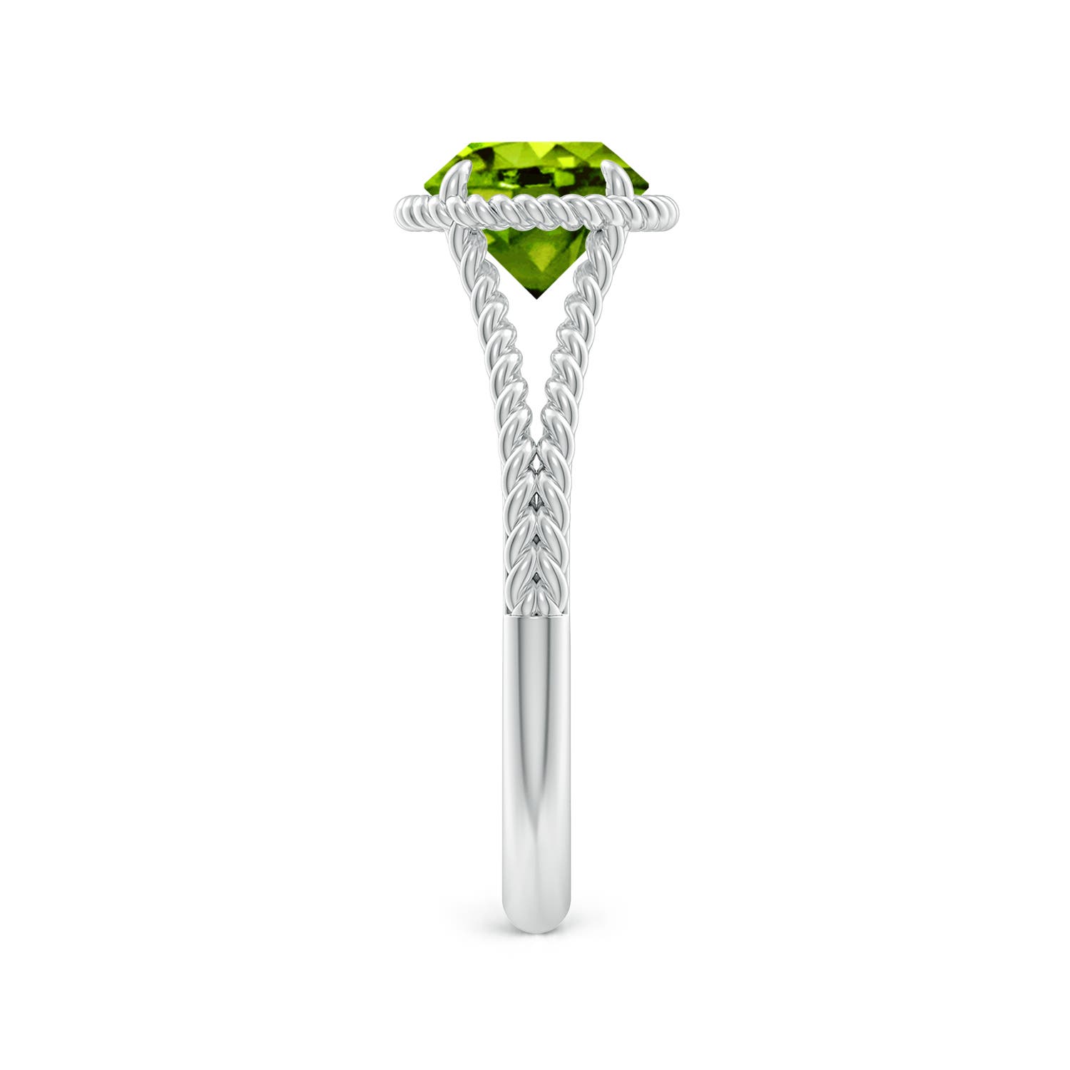 AAAA - Peridot / 1.4 CT / 14 KT White Gold